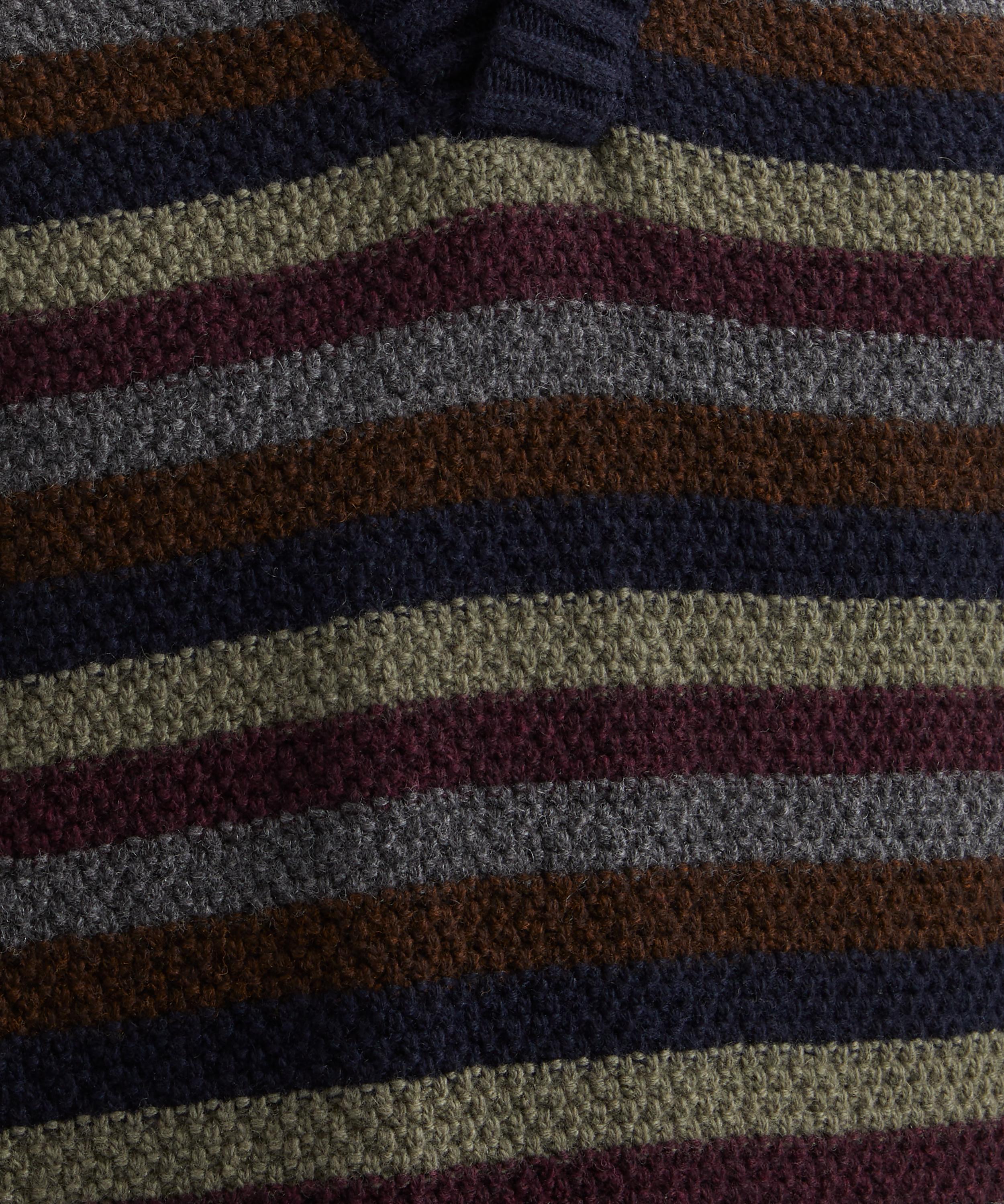 Oliver Spencer - Graves Striped V-Neck Sleeveless Jumper image number 4
