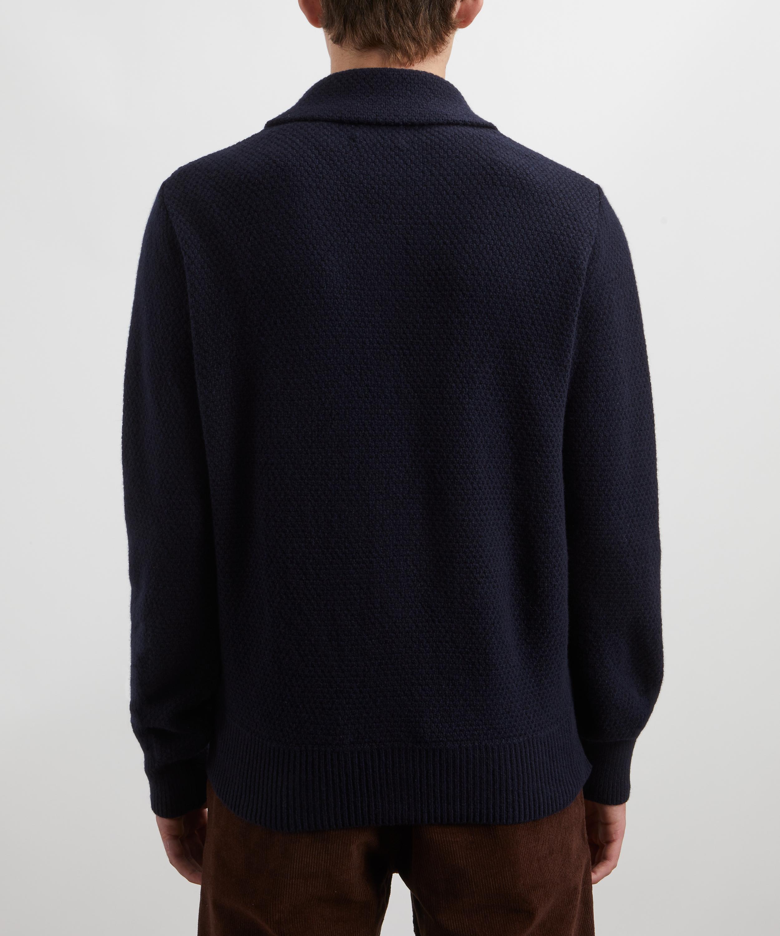 Oliver Spencer - Wren Knitted Polo Shirt image number 3