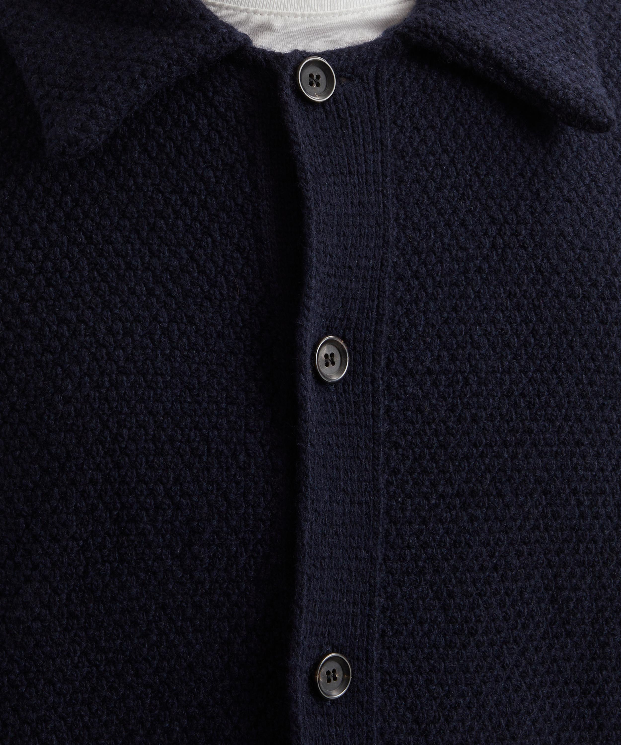 Oliver Spencer - Wren Knitted Polo Shirt image number 4