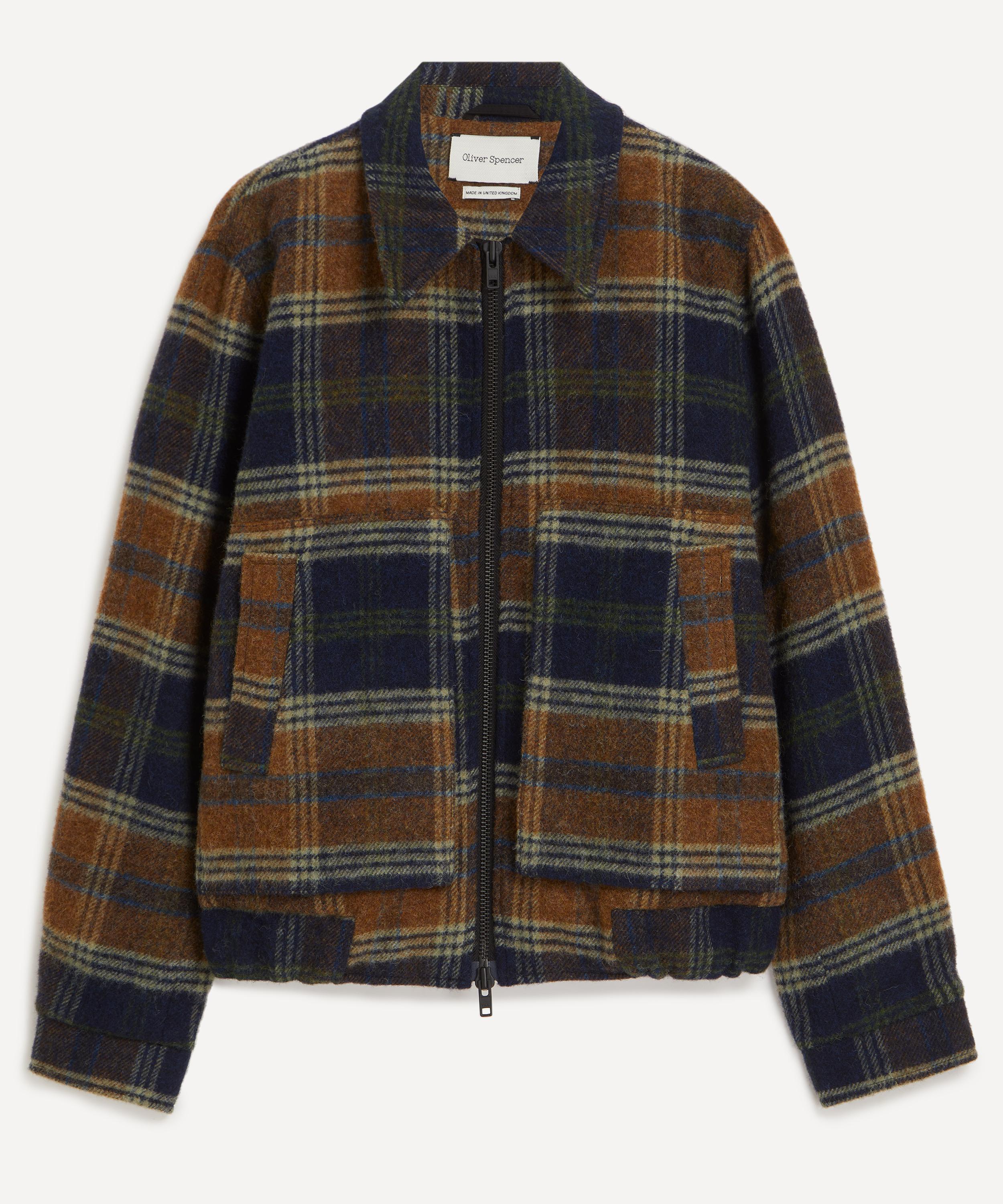 Oliver Spencer - Arlington Checked Bomber Jacket image number 0