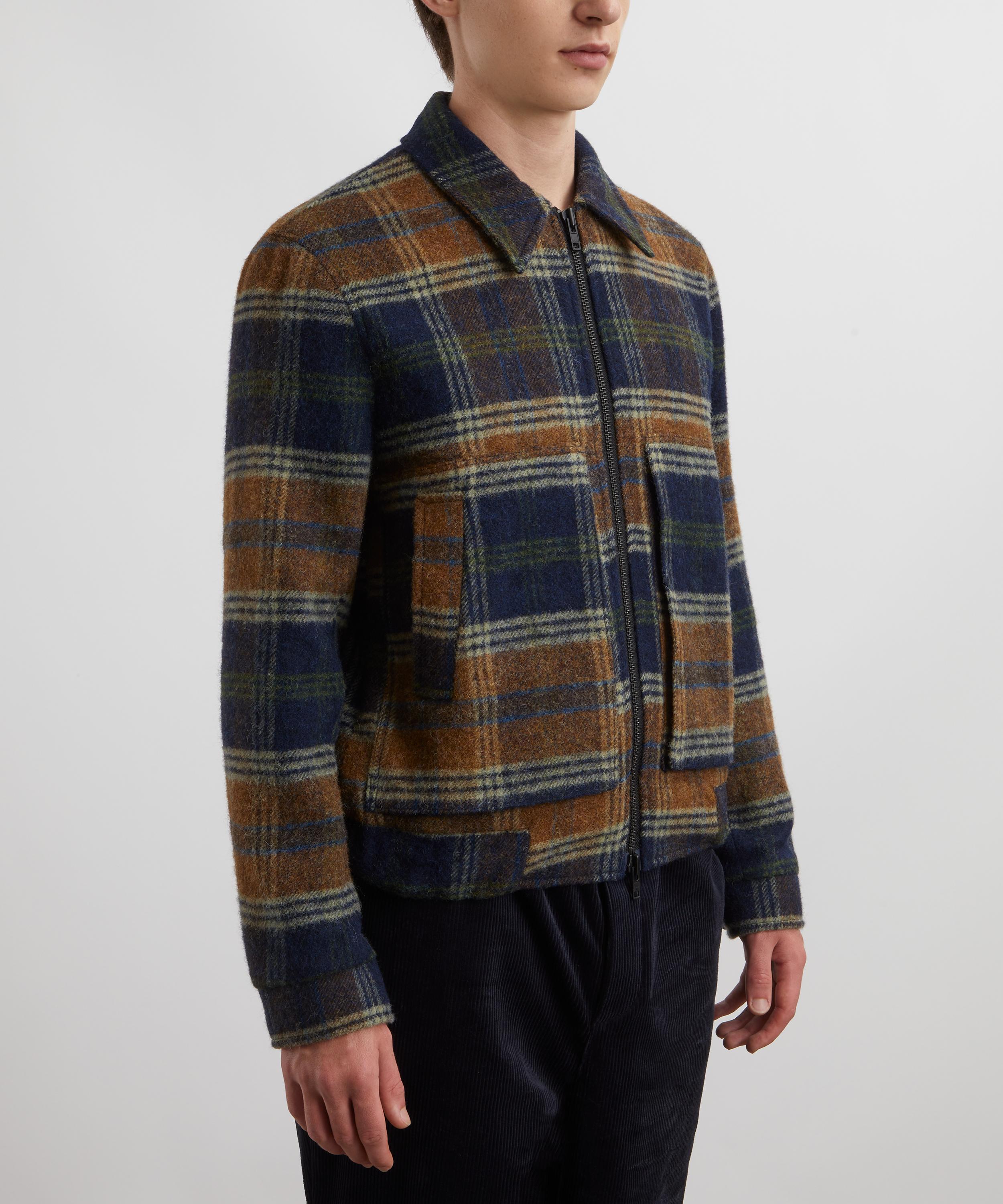 Oliver Spencer - Arlington Checked Bomber Jacket image number 2