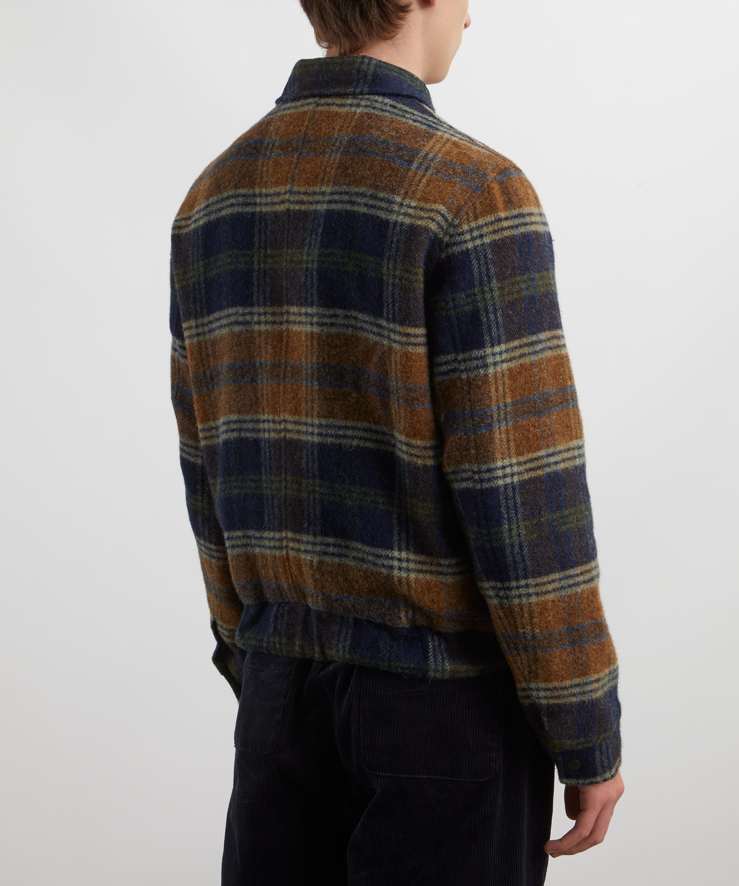 Oliver Spencer - Arlington Checked Bomber Jacket image number 3