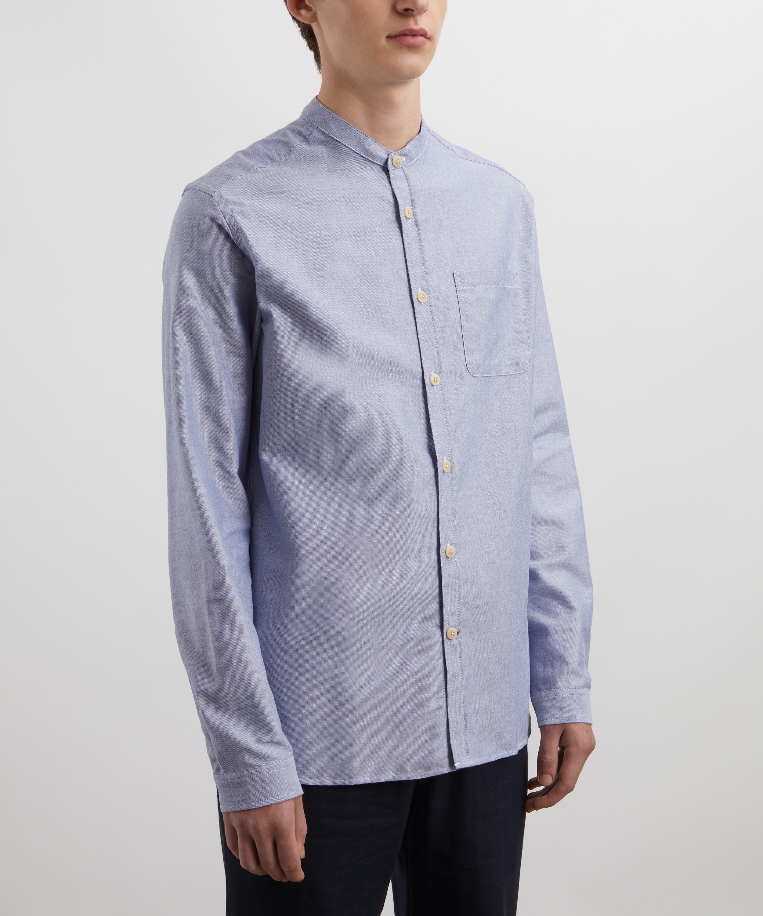 Oliver Spencer - Grandad Cotton Shirt image number 2