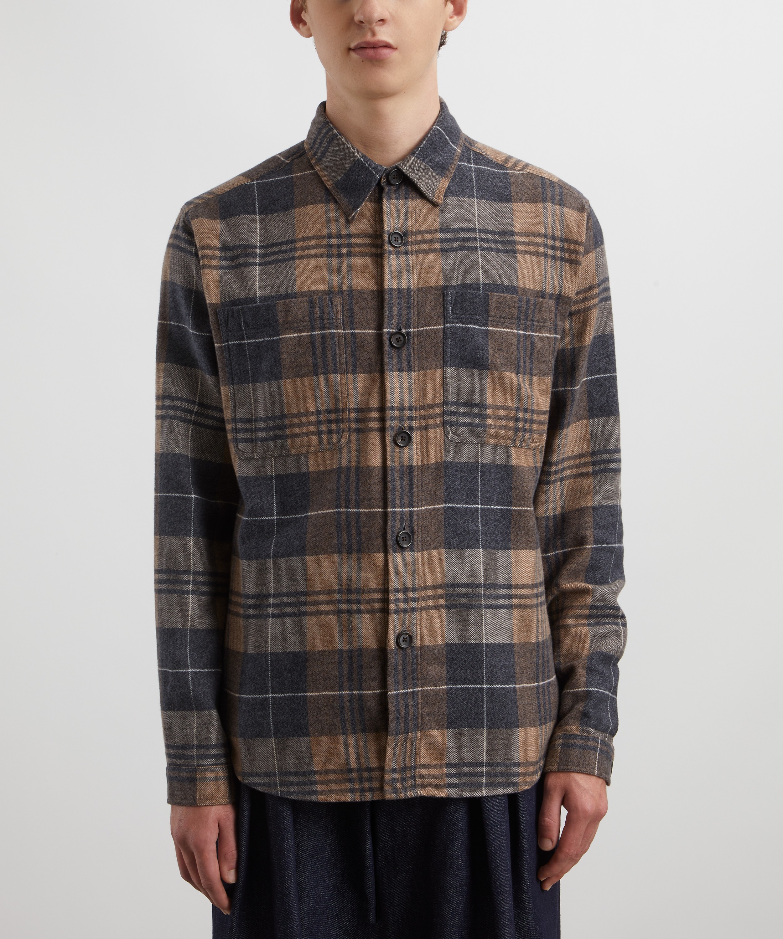 Oliver Spencer - Treviscoe Checked Overshirt image number 2