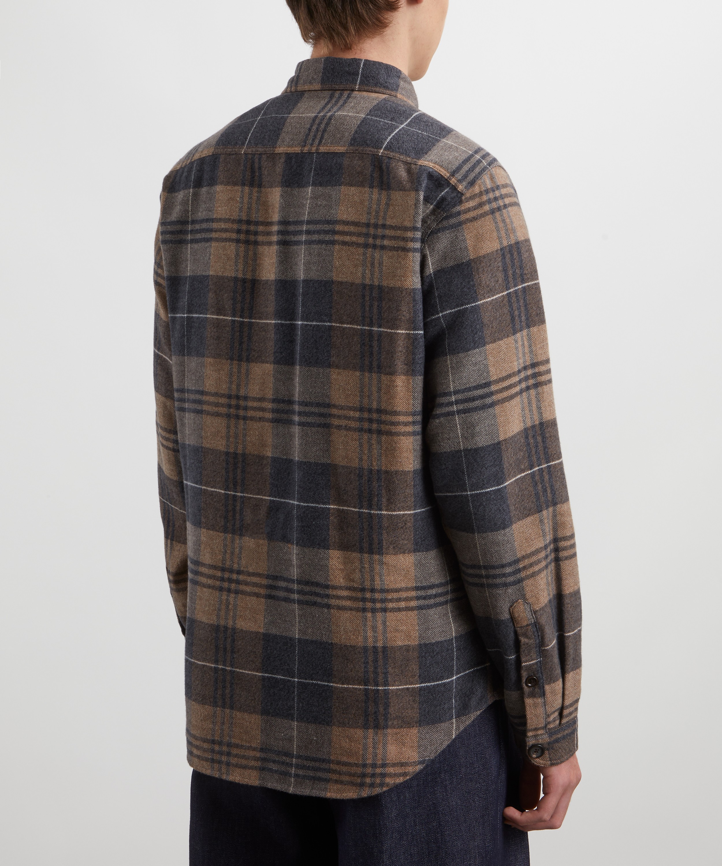 Oliver Spencer - Treviscoe Checked Overshirt image number 3