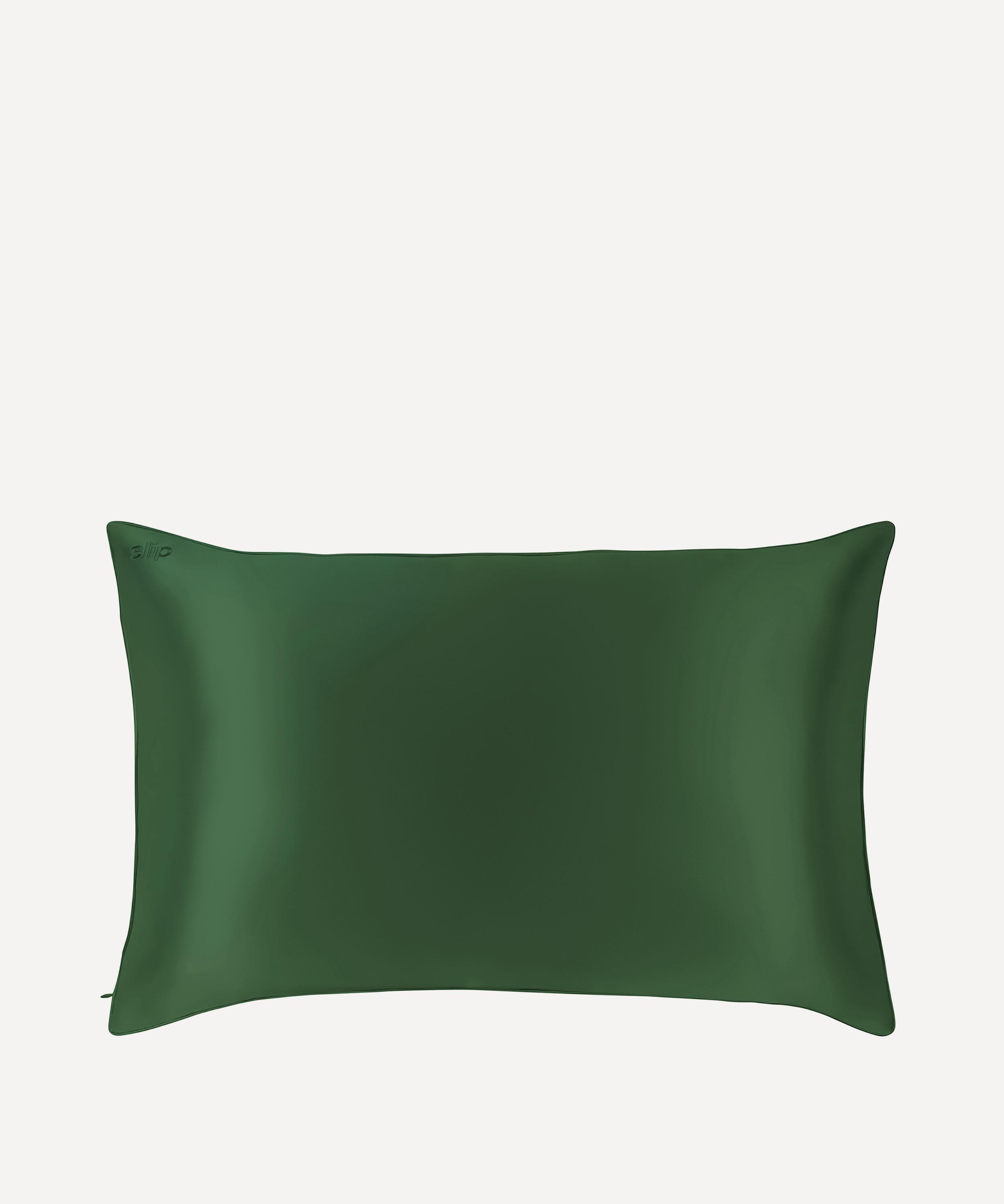 Slip - Moss Green Queen Silk Pillowcase image number 1