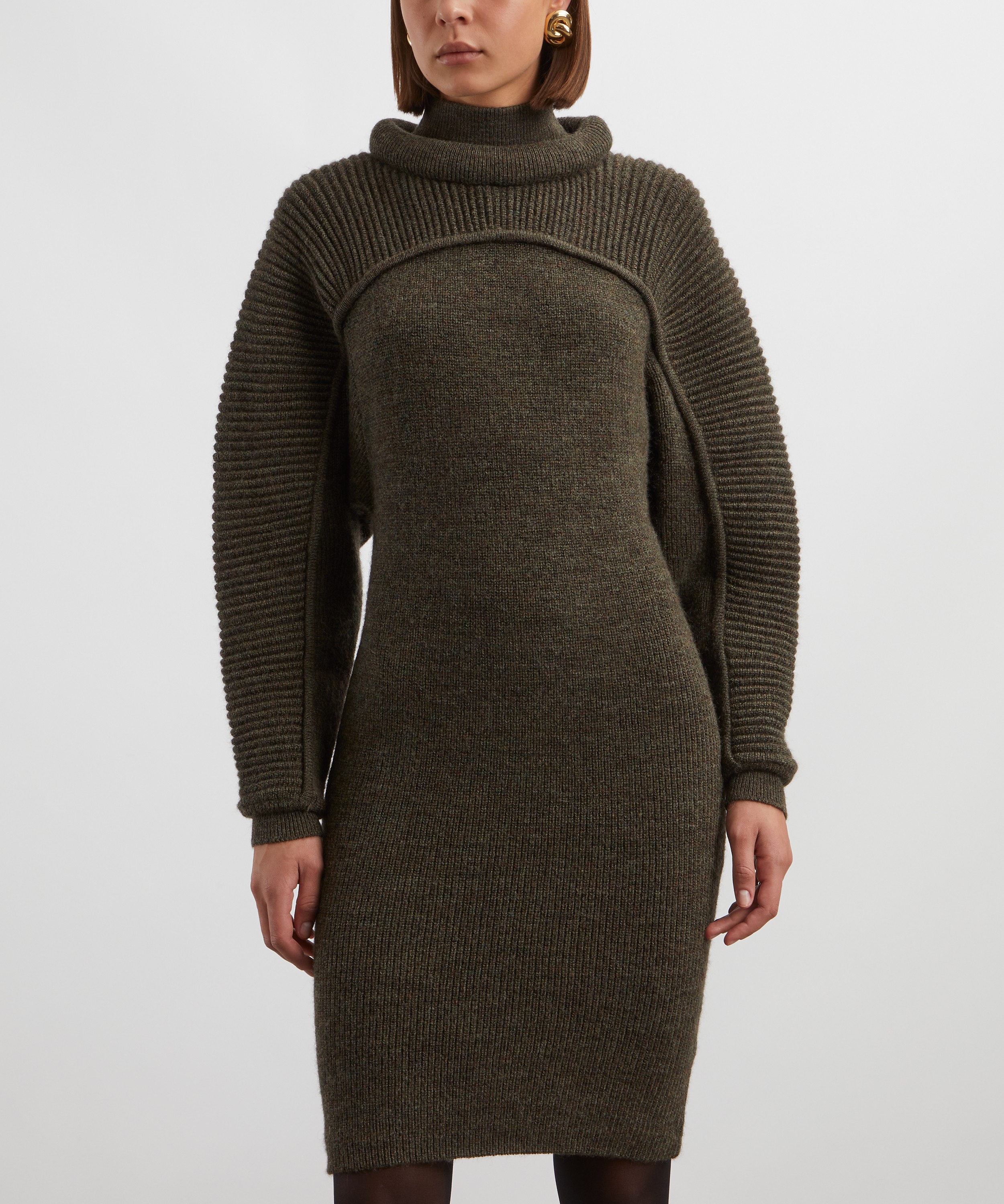 Isabel Marant - Hilde Ribbed Wool Short Dress image number 2