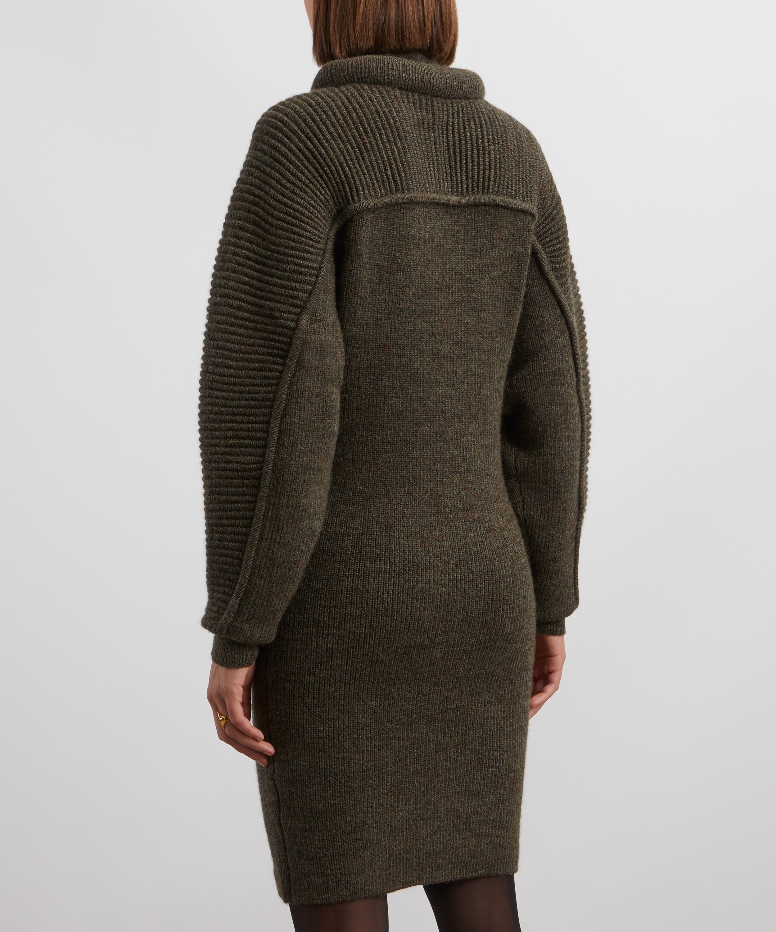 Isabel Marant - Hilde Ribbed Wool Short Dress image number 3