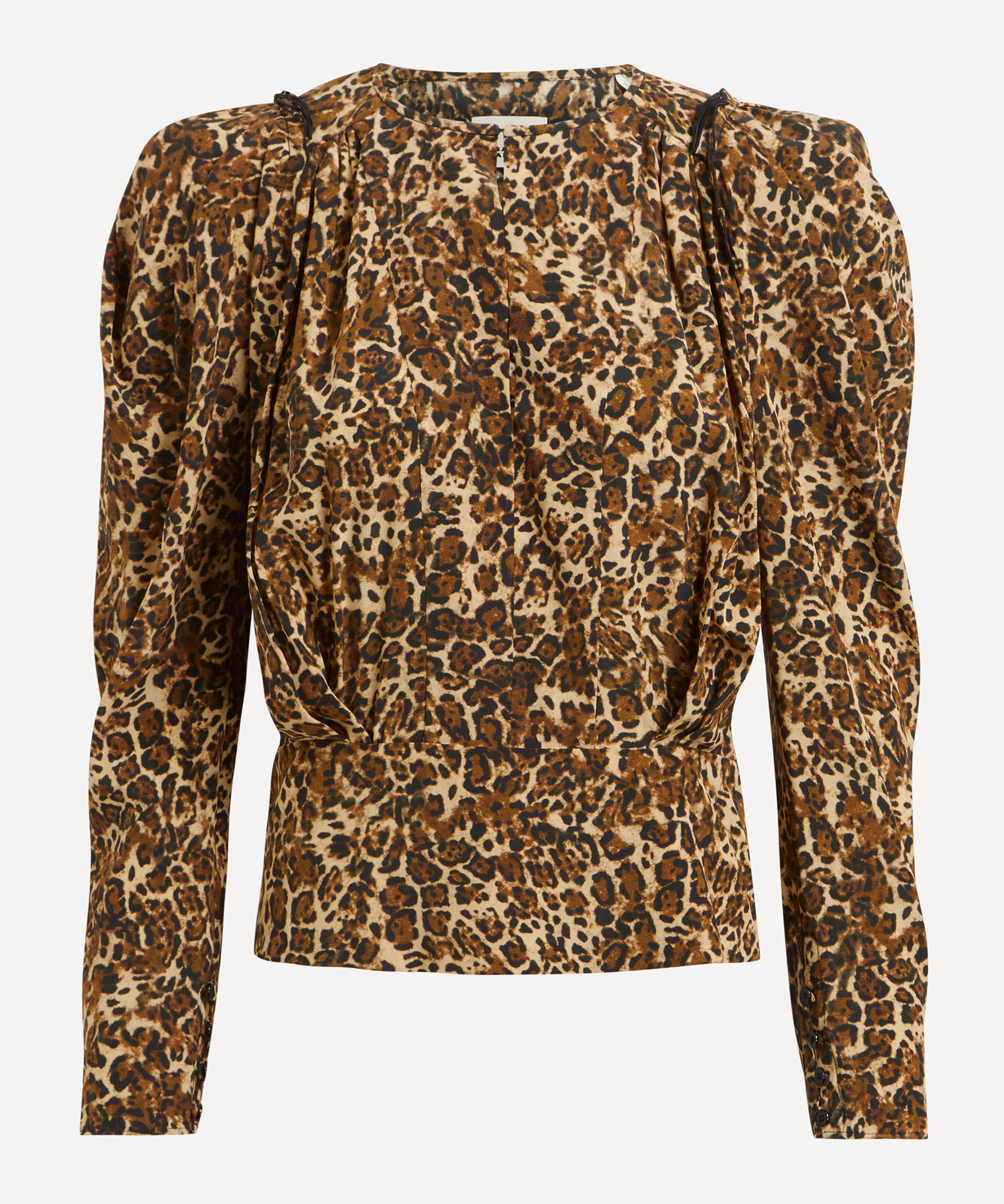 Isabel Marant - Zarga Silk Leopard Print Blouse image number 0