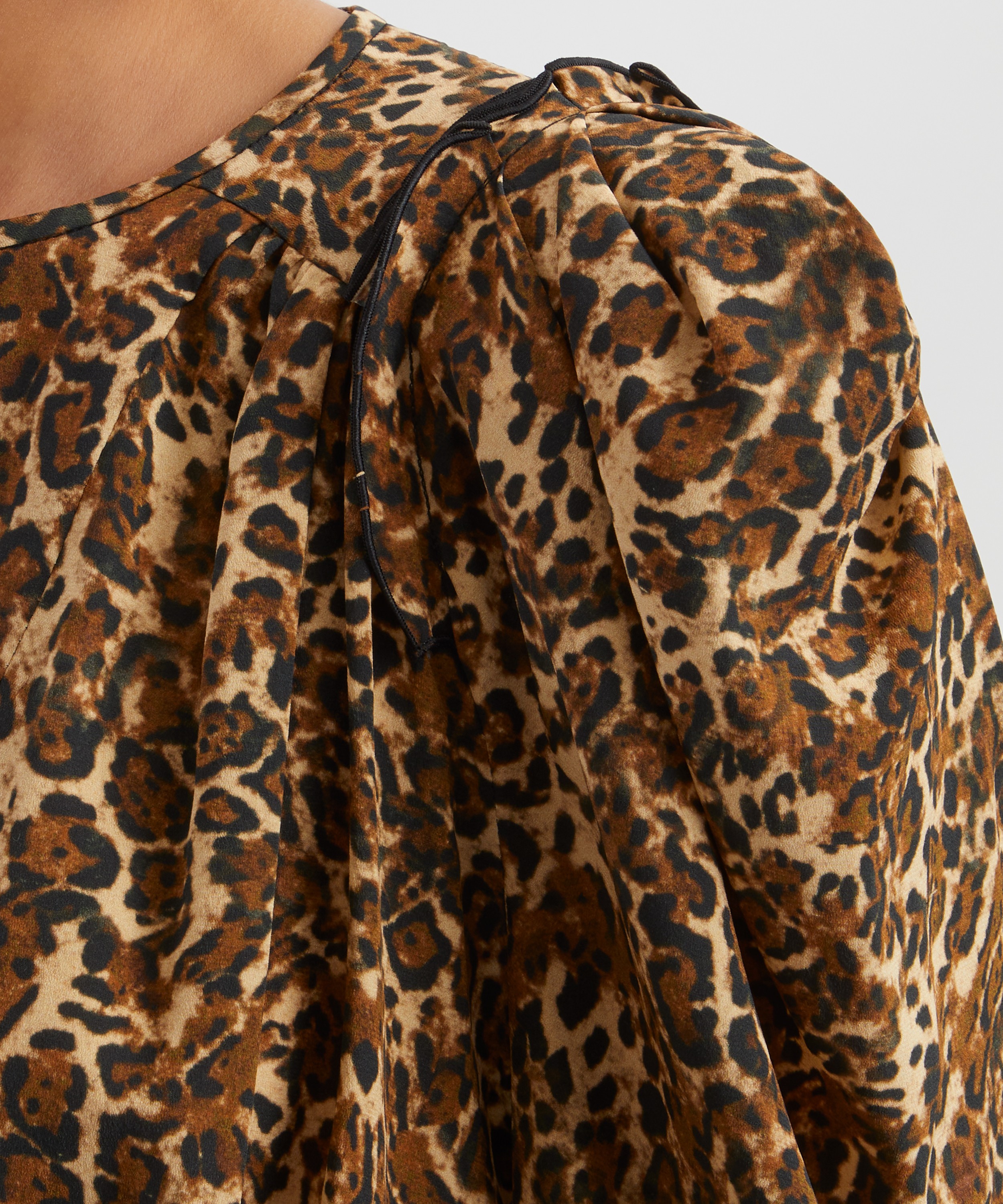 Isabel Marant - Zarga Silk Leopard Print Blouse image number 4