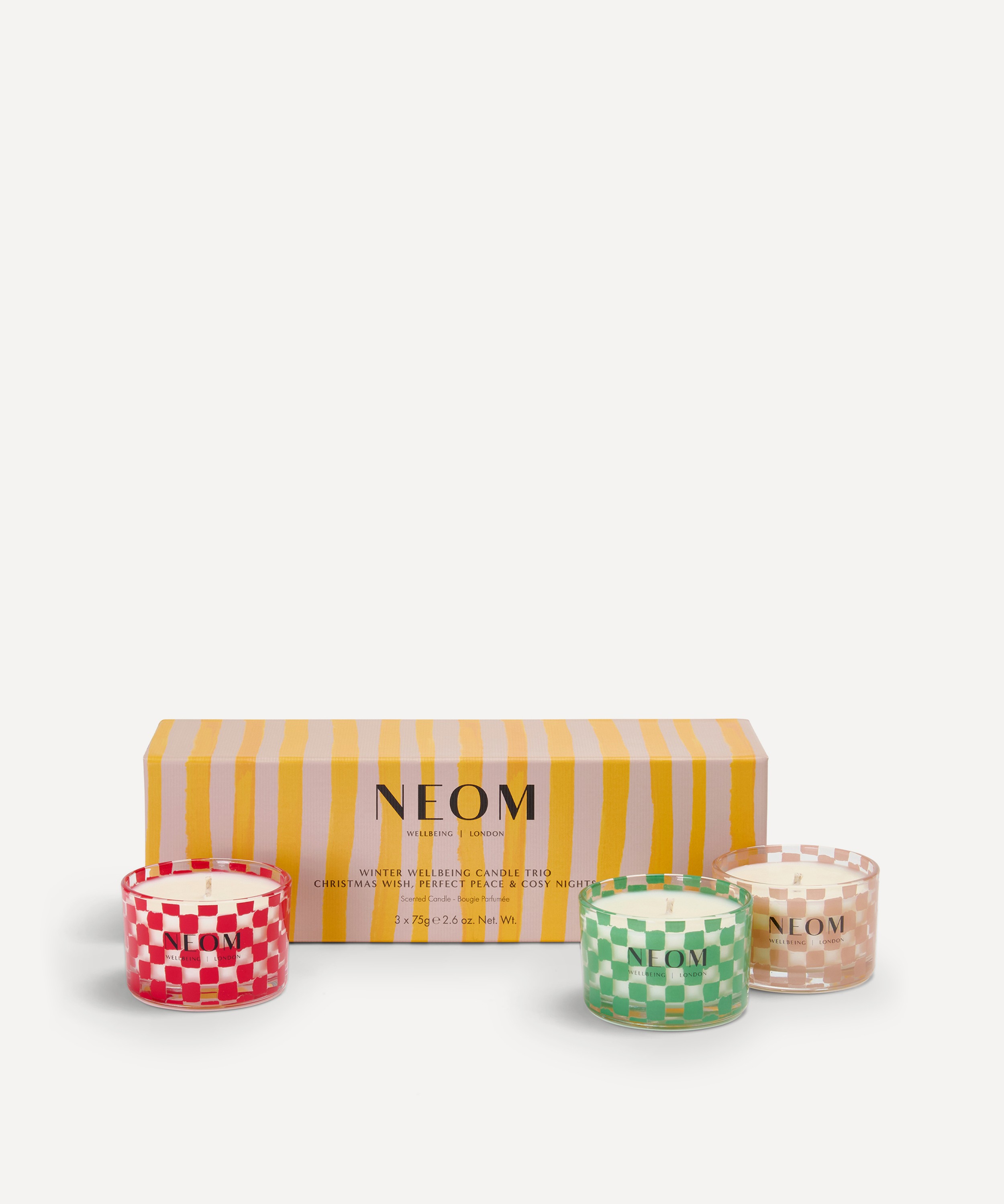 NEOM Organics - Winter Wellbeing Candle Trio image number 1