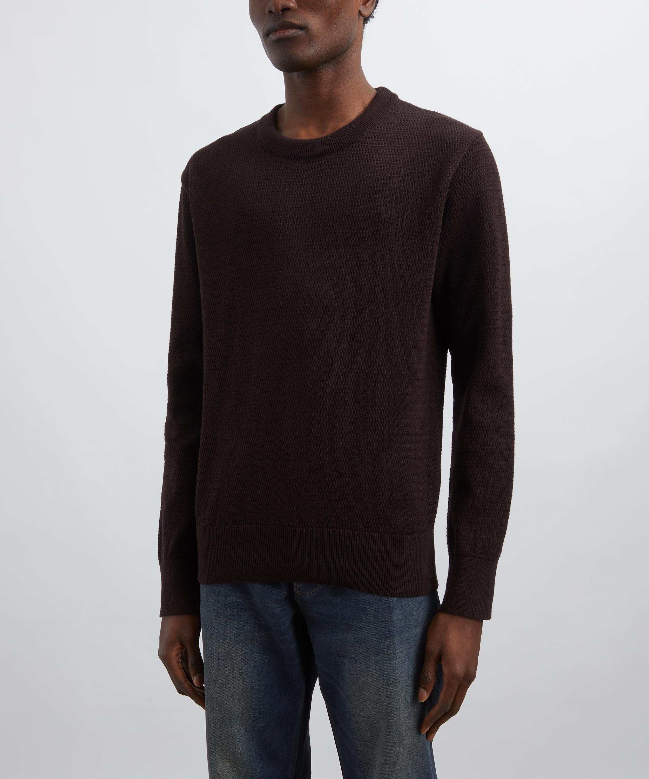 Oliver Spencer - Blenheim Nicholson Brown Cotton Jumper image number 2