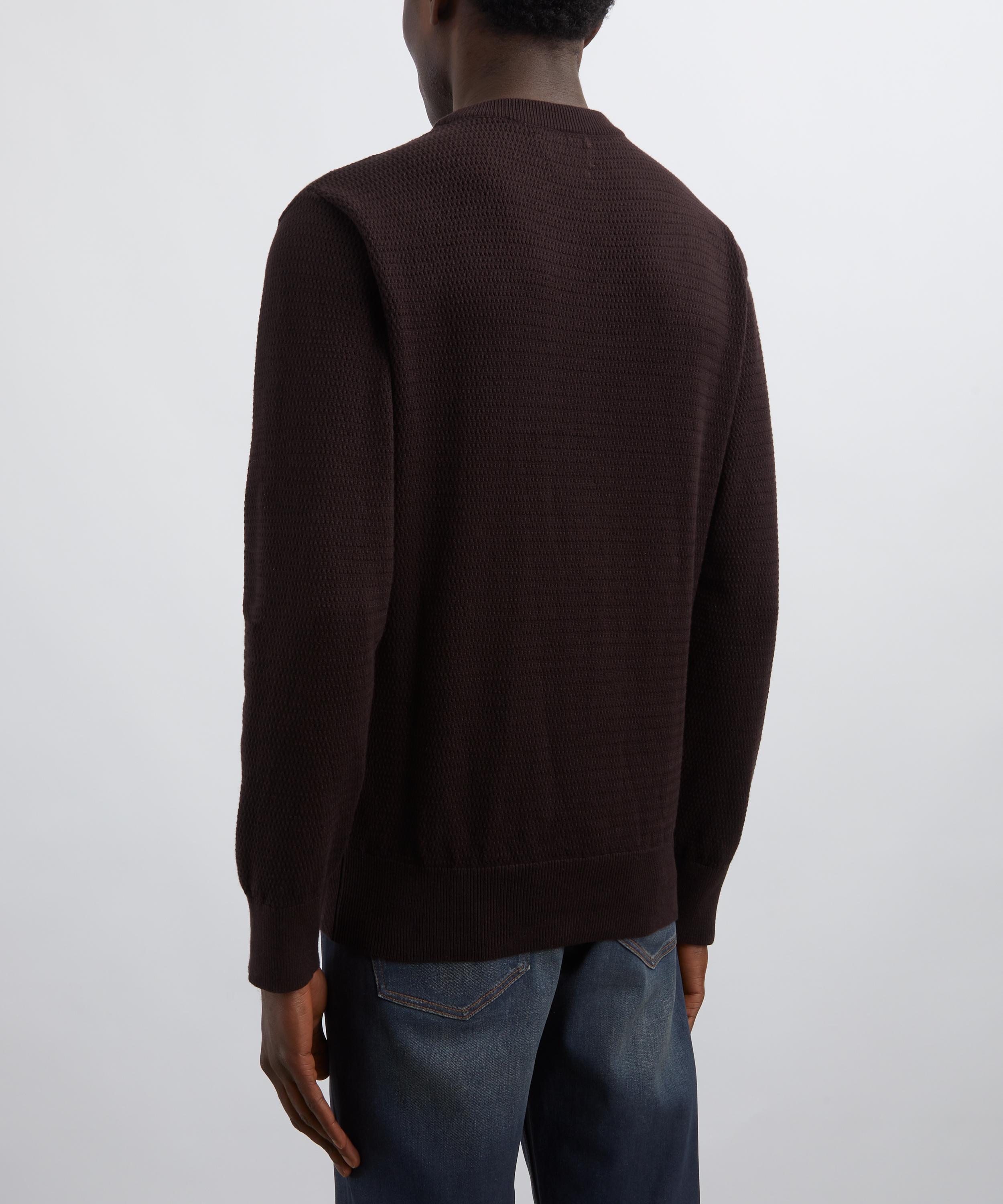 Oliver Spencer - Blenheim Nicholson Brown Cotton Jumper image number 3