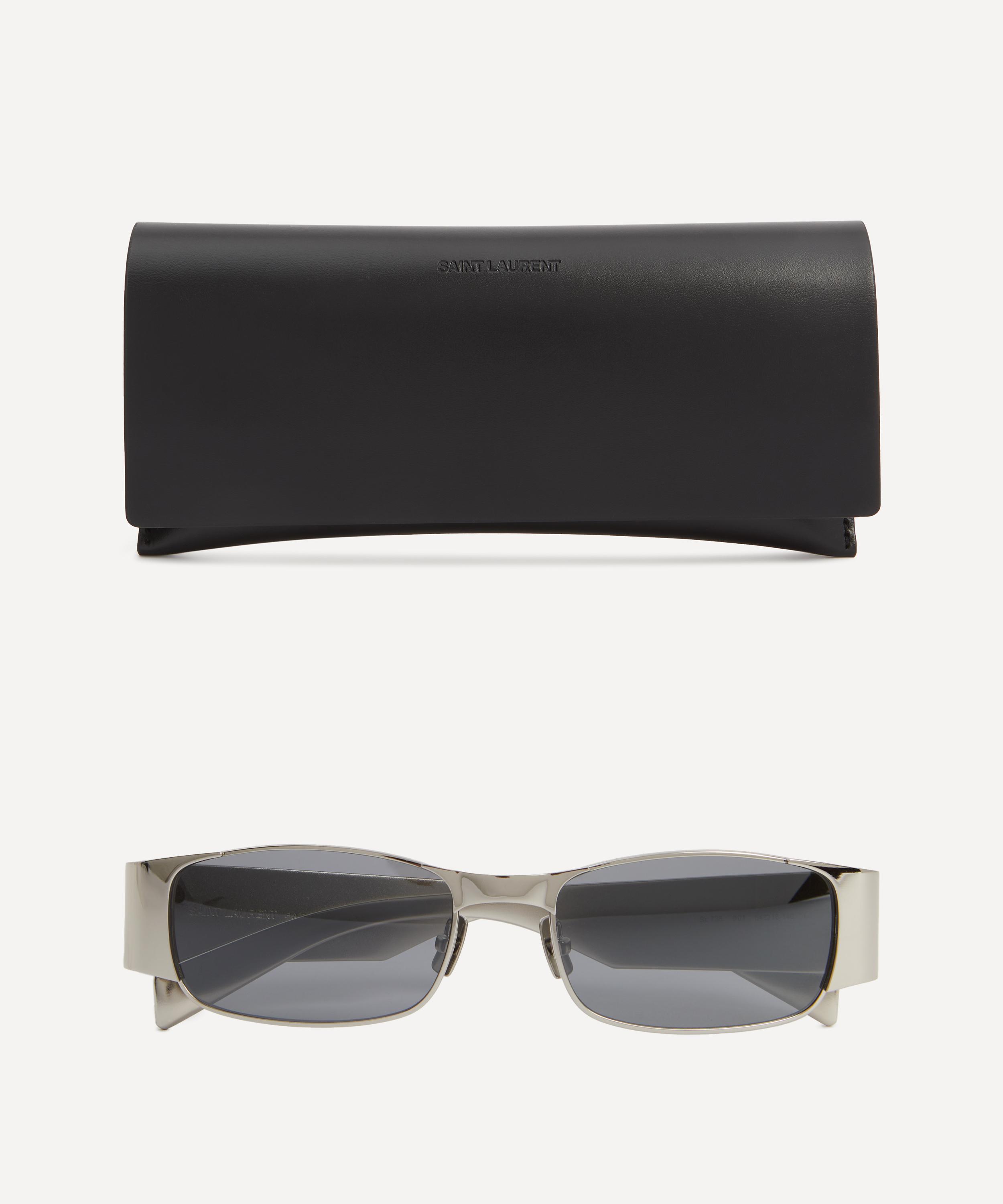 Saint Laurent - Metal Rectangle Sunglasses image number 3