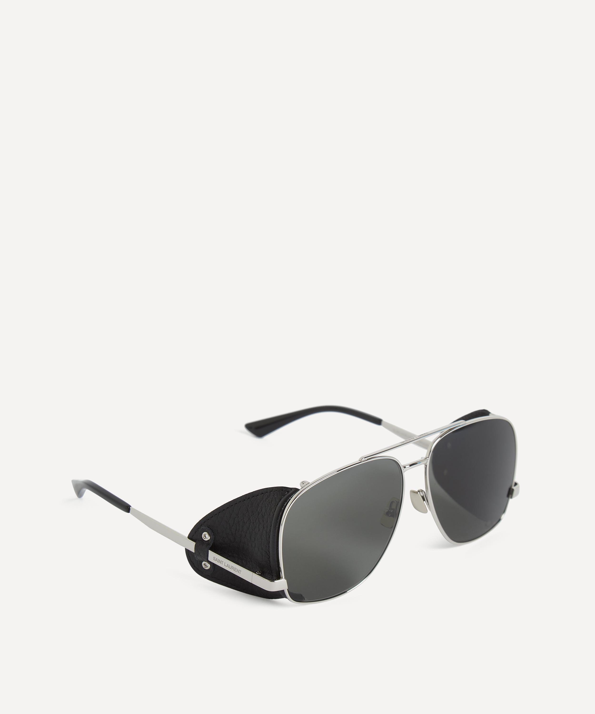 Saint Laurent - Leon Leather Spoiler Sunglasses image number 1