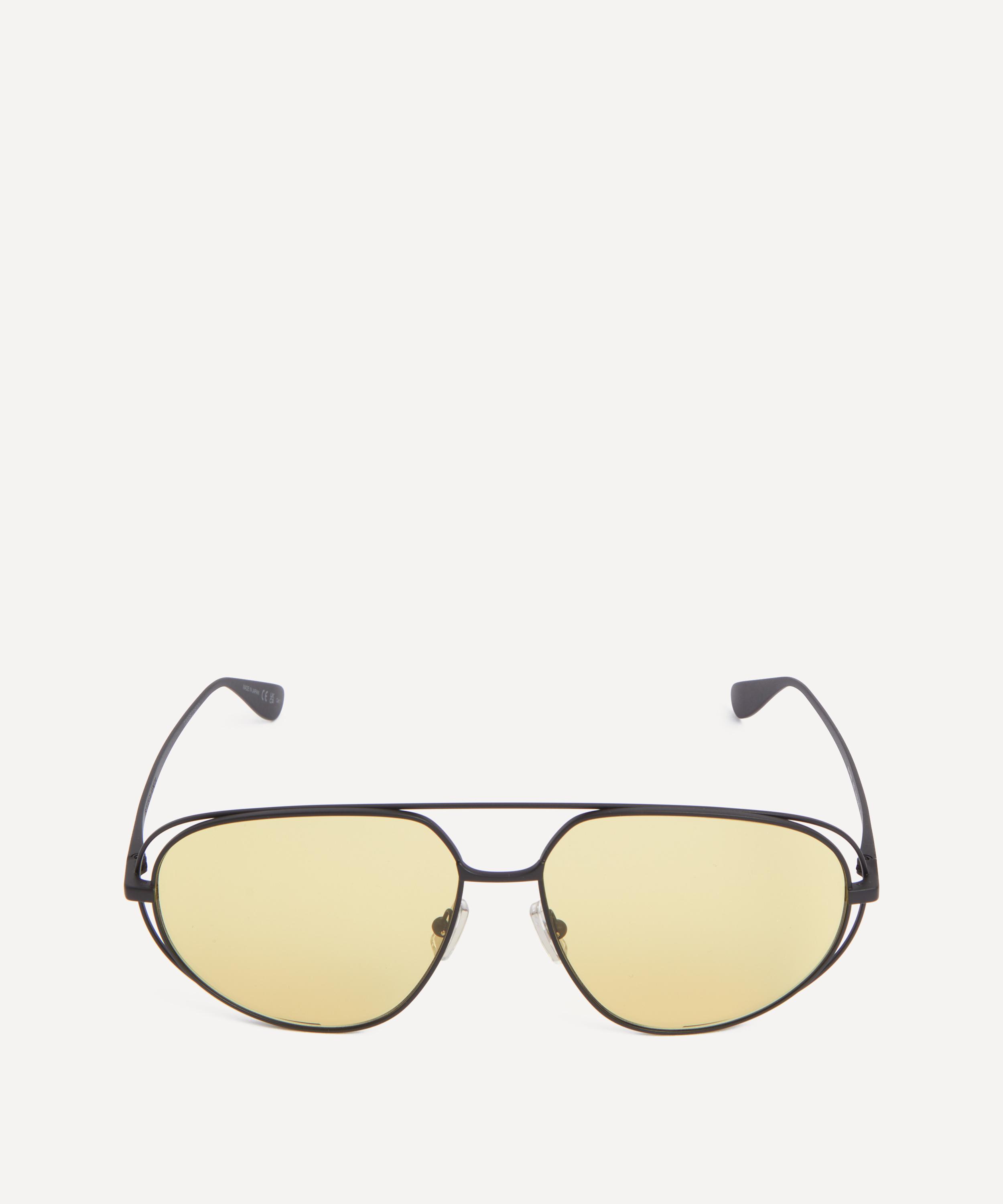 Bottega Veneta - Matte Black Aviator Sunglasses image number 0