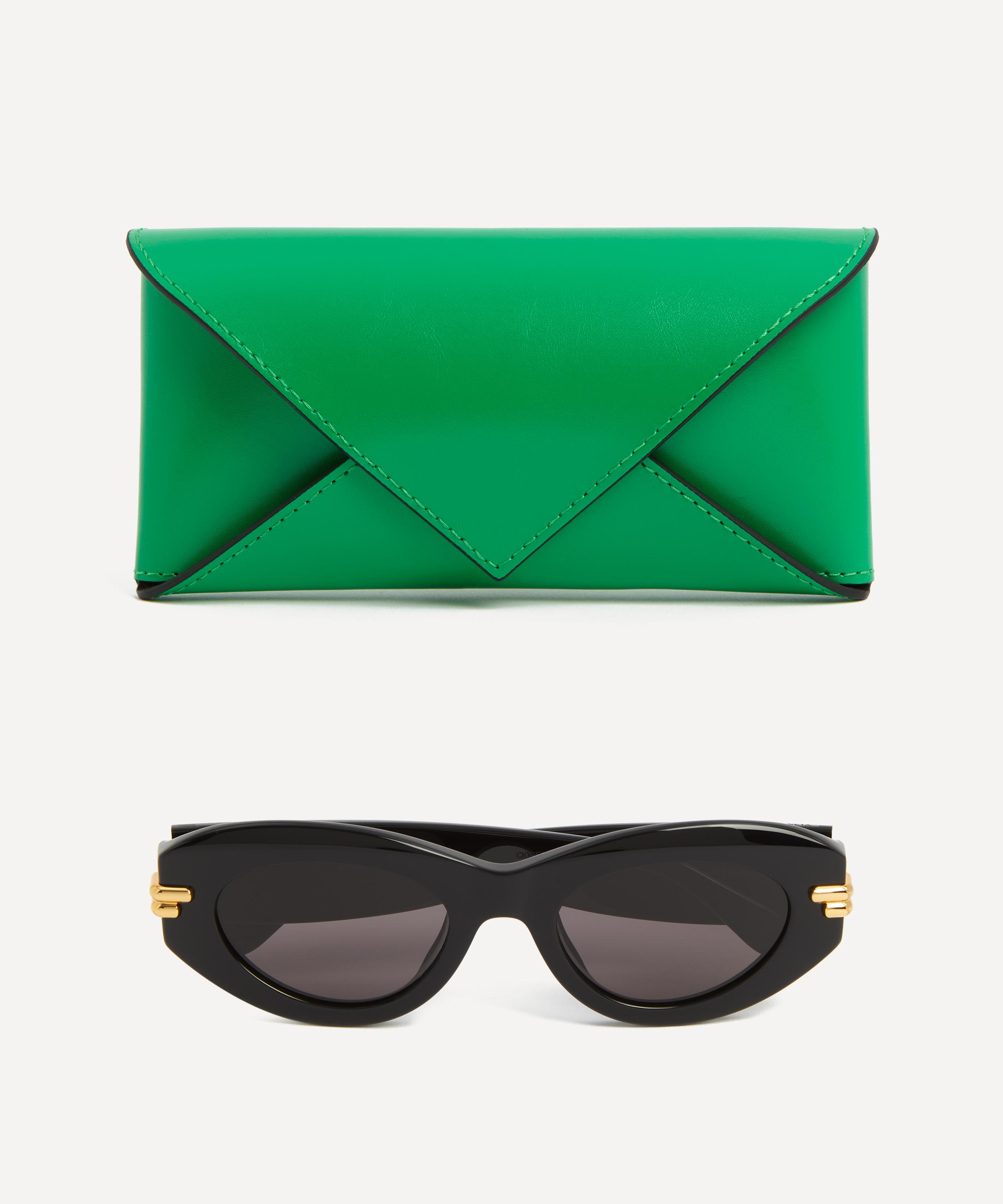 Bottega Veneta - Oval Hinge Logo Cat-Eye Sunglasses image number 3