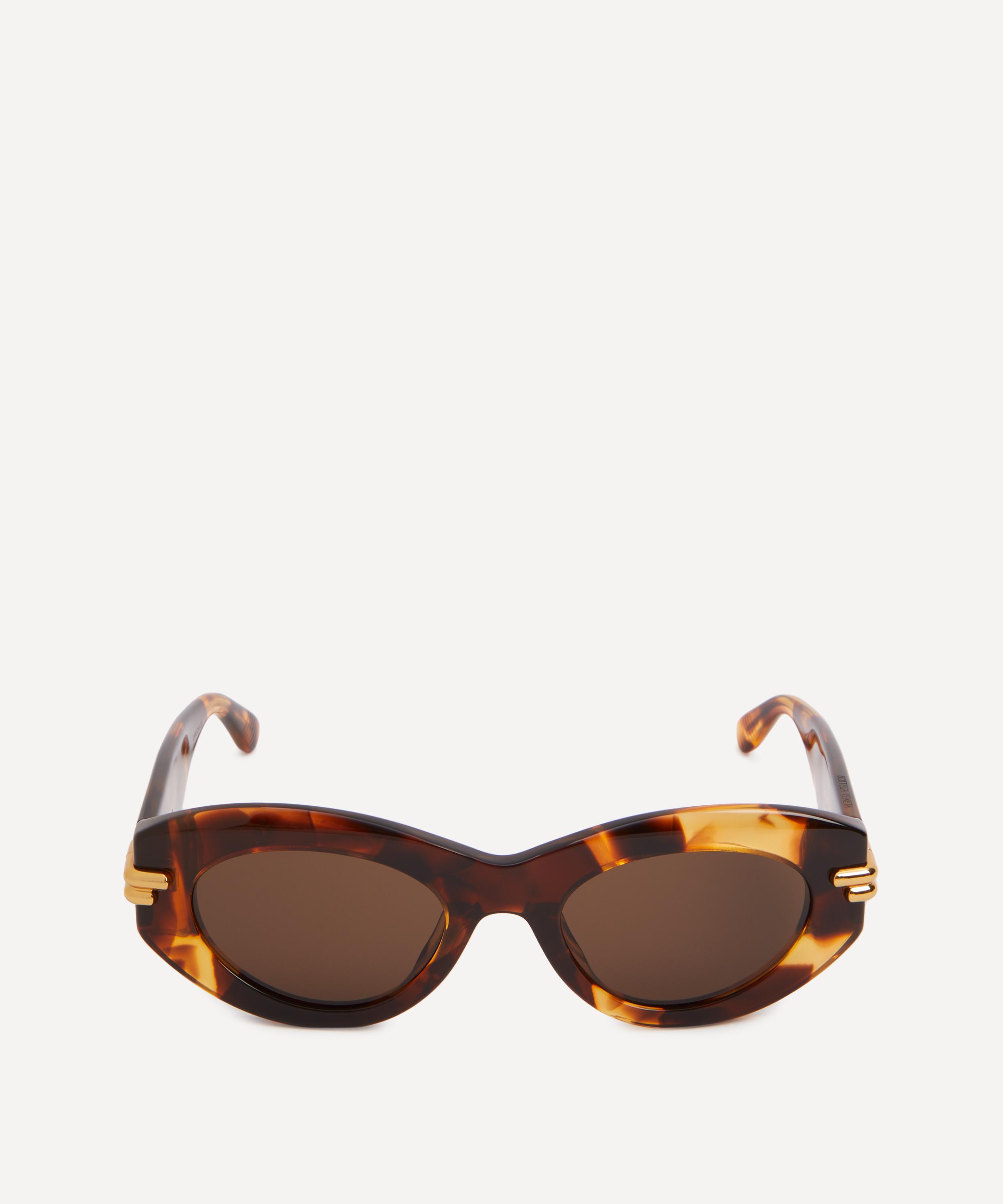 Bottega Veneta - Mitre Oval Hinge Logo Sunglasses image number 0