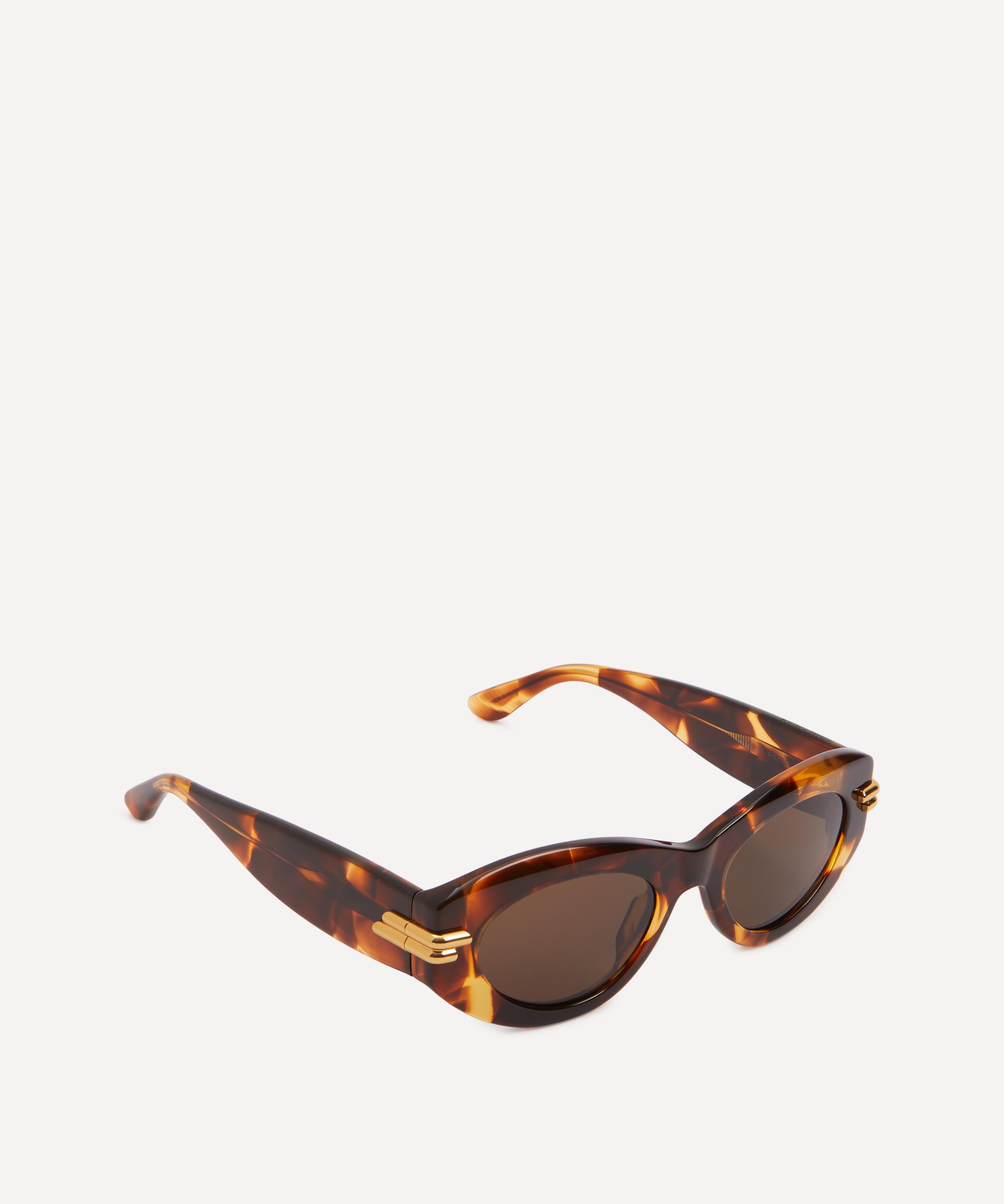 Bottega Veneta - Mitre Oval Hinge Logo Sunglasses image number 1