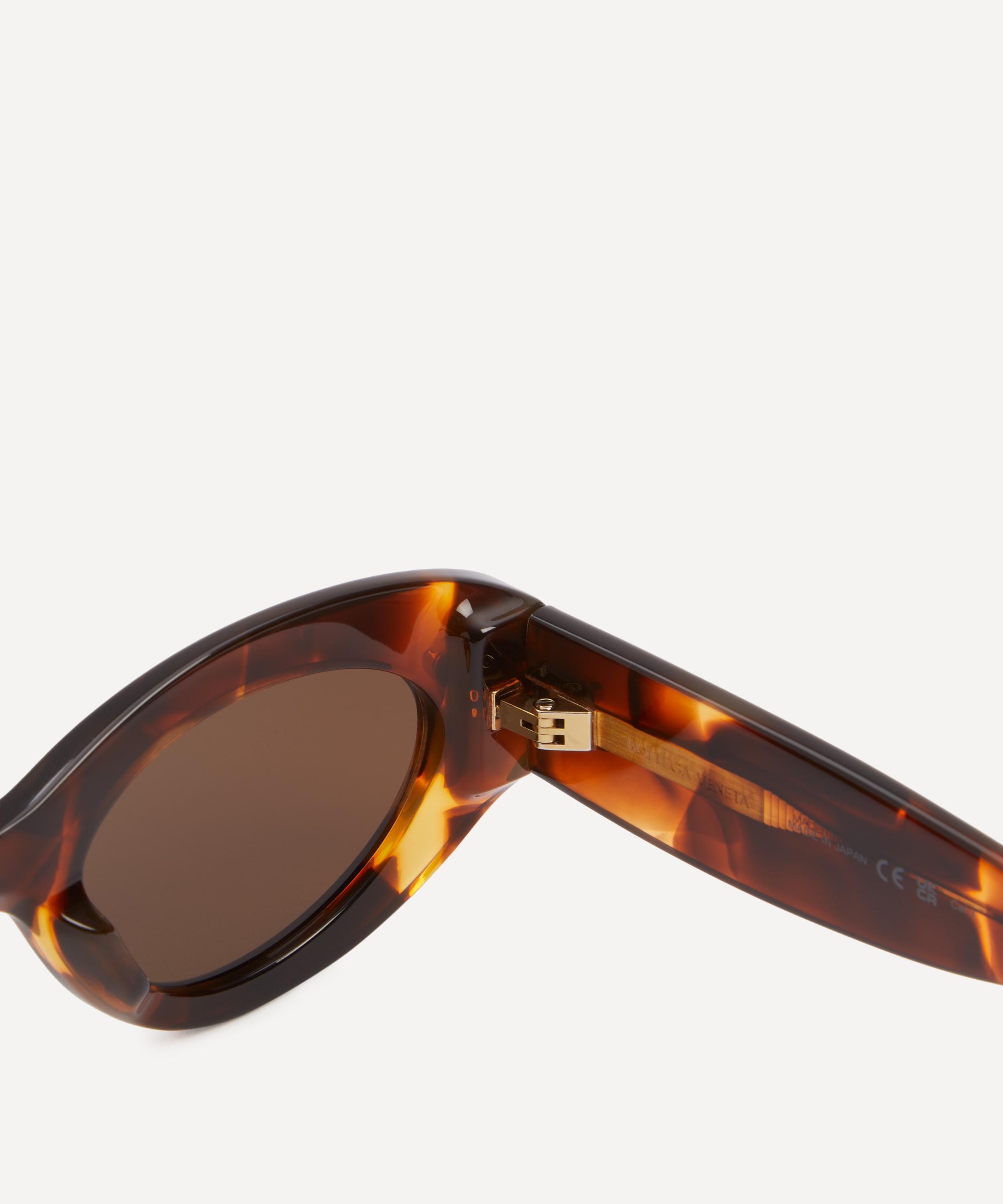 Bottega Veneta - Mitre Oval Hinge Logo Sunglasses image number 2