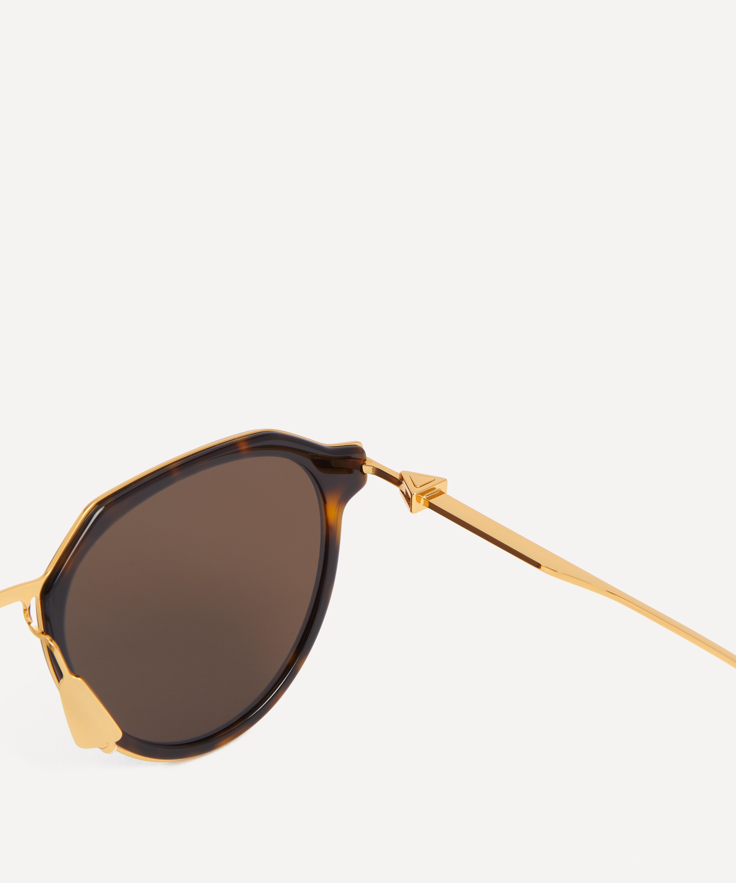 Bottega Veneta - Round Combination Sunglasses image number 2