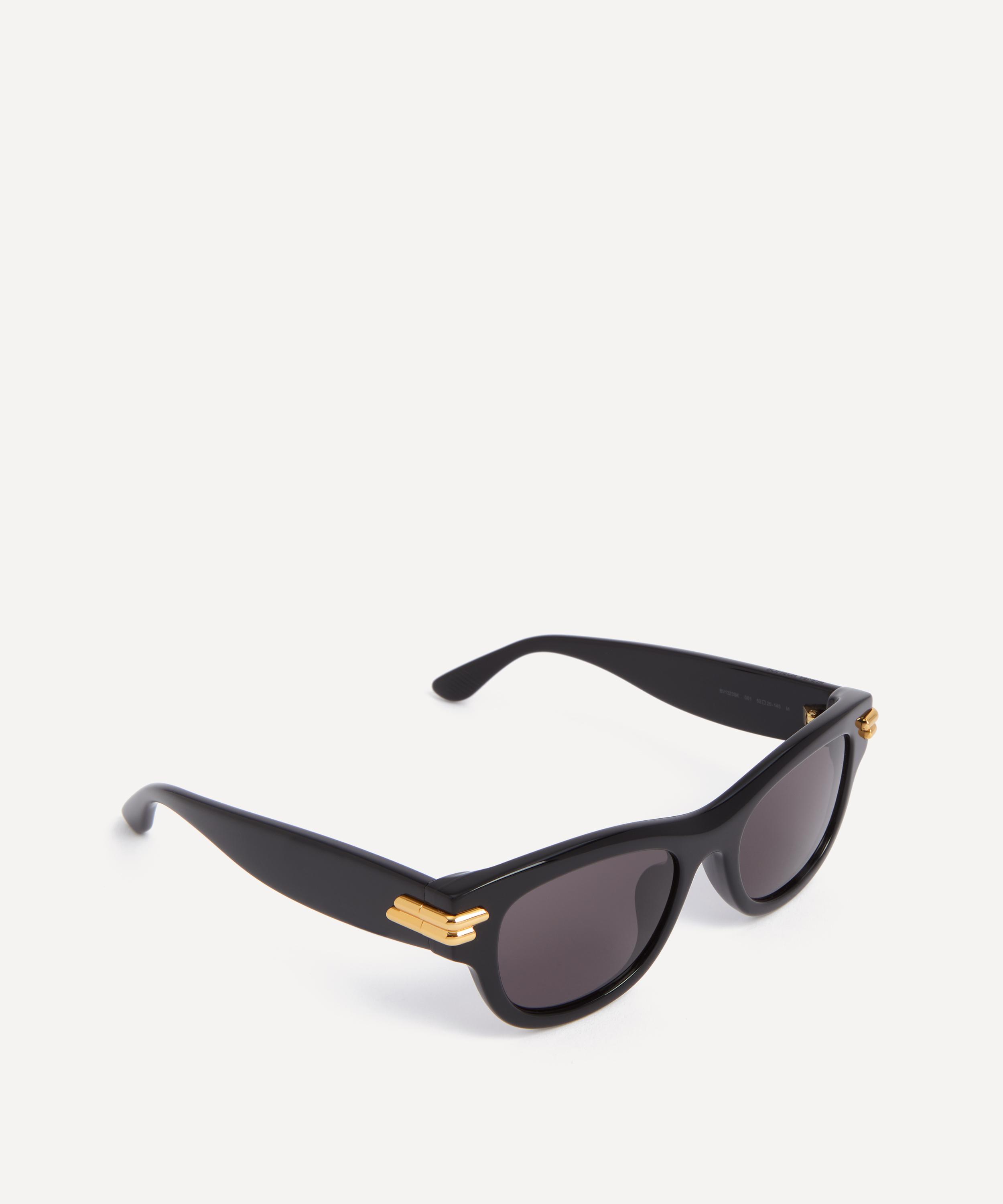 Bottega Veneta - Rectangle Hinge Logo Acetate Sunglasses image number 1