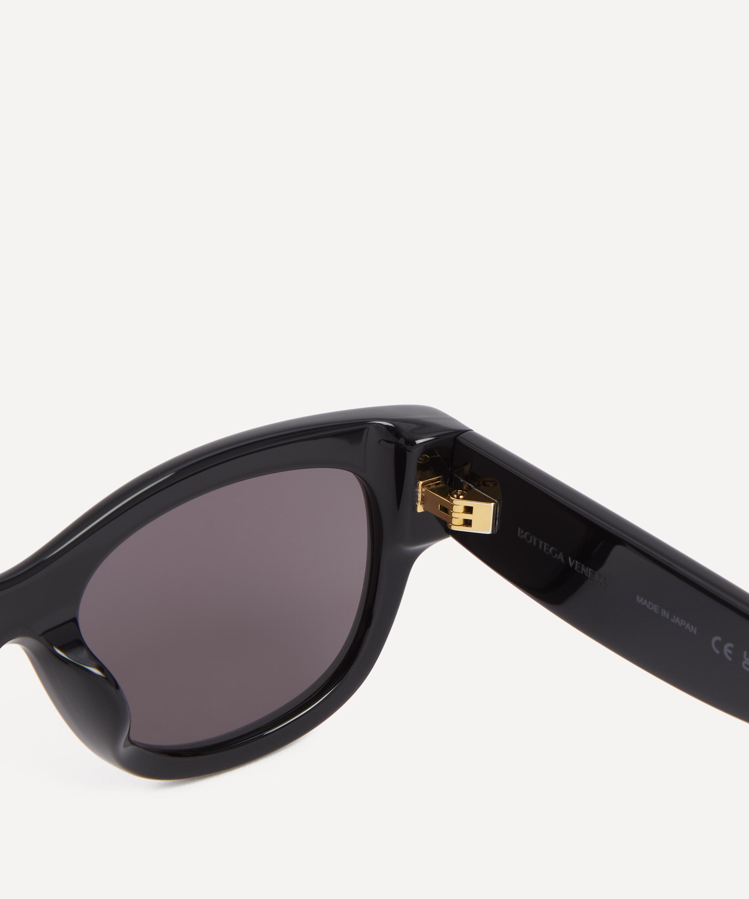 Bottega Veneta - Rectangle Hinge Logo Acetate Sunglasses image number 2