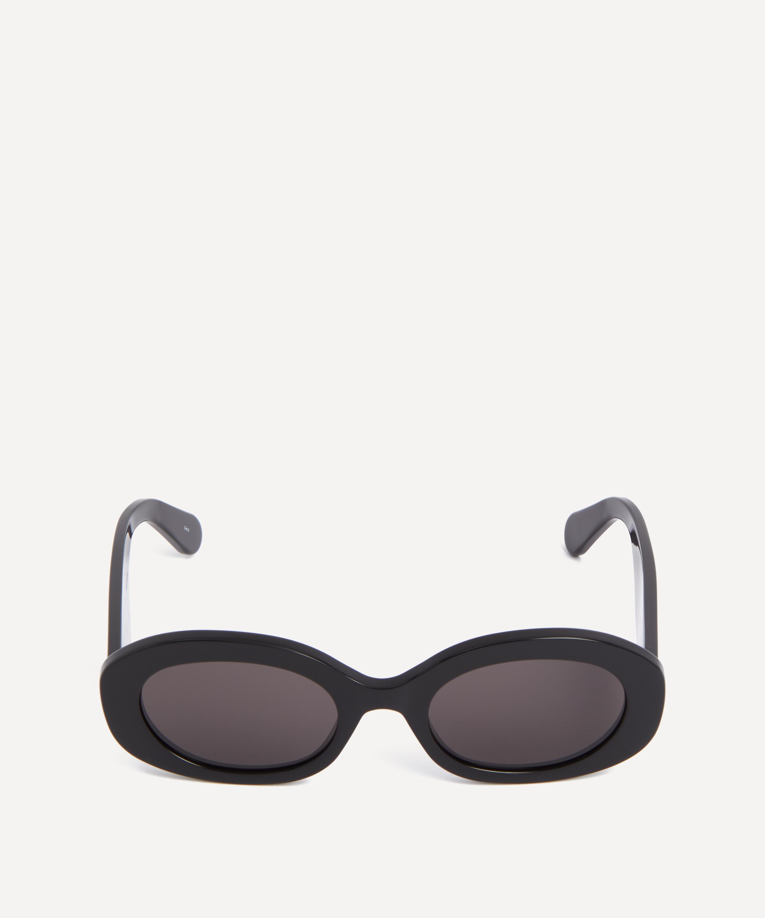 Chloé - Black Chunky Oval Sunglasses