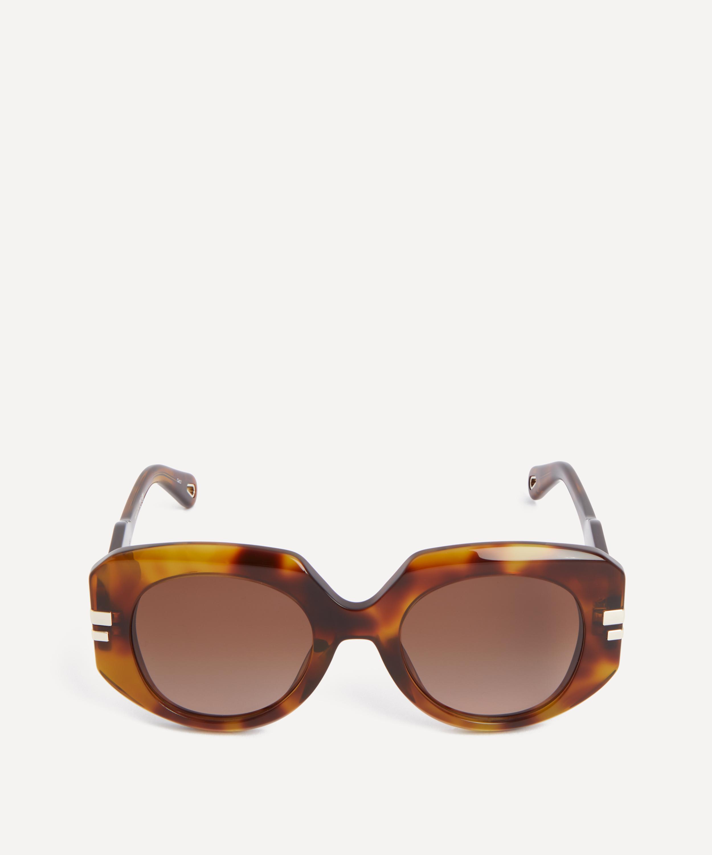 Chloé - Geometric Chunky Oval Sunglasses image number 0