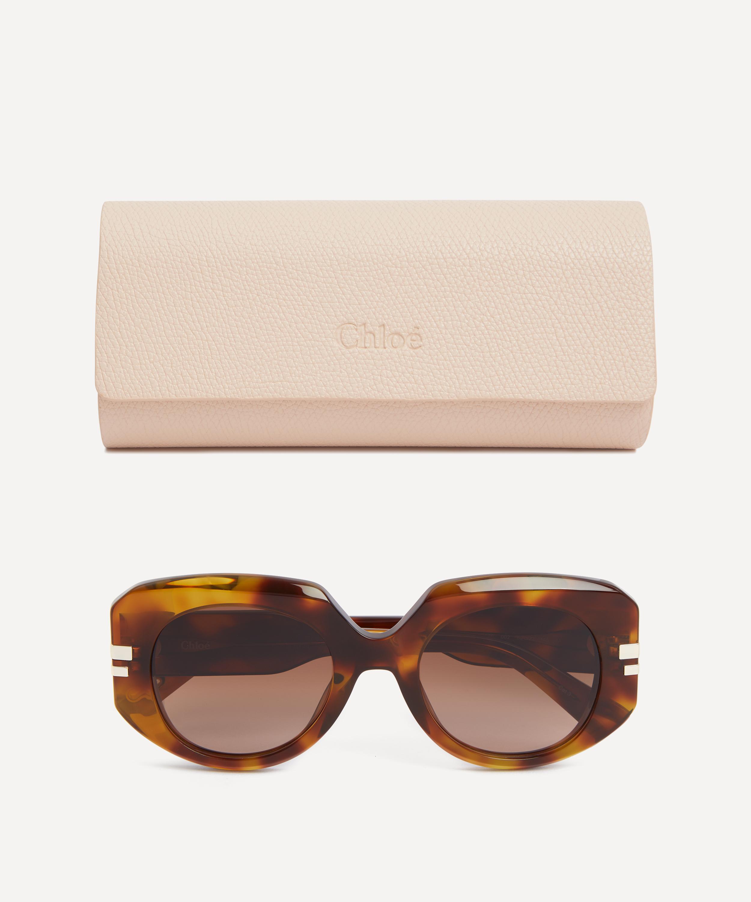 Chloé - Geometric Chunky Oval Sunglasses image number 3