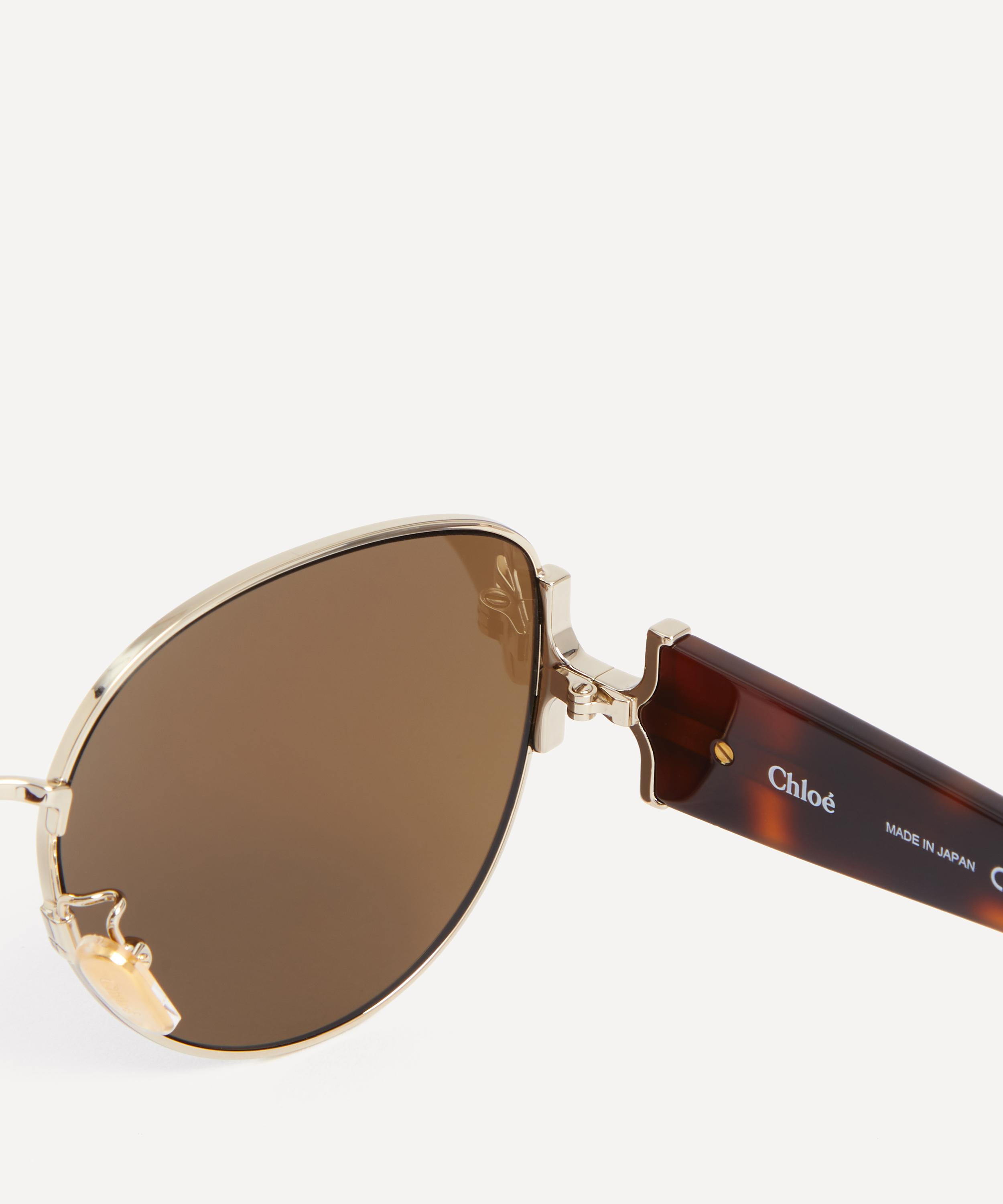 Chloé - Oval Metal Sunglasses image number 2