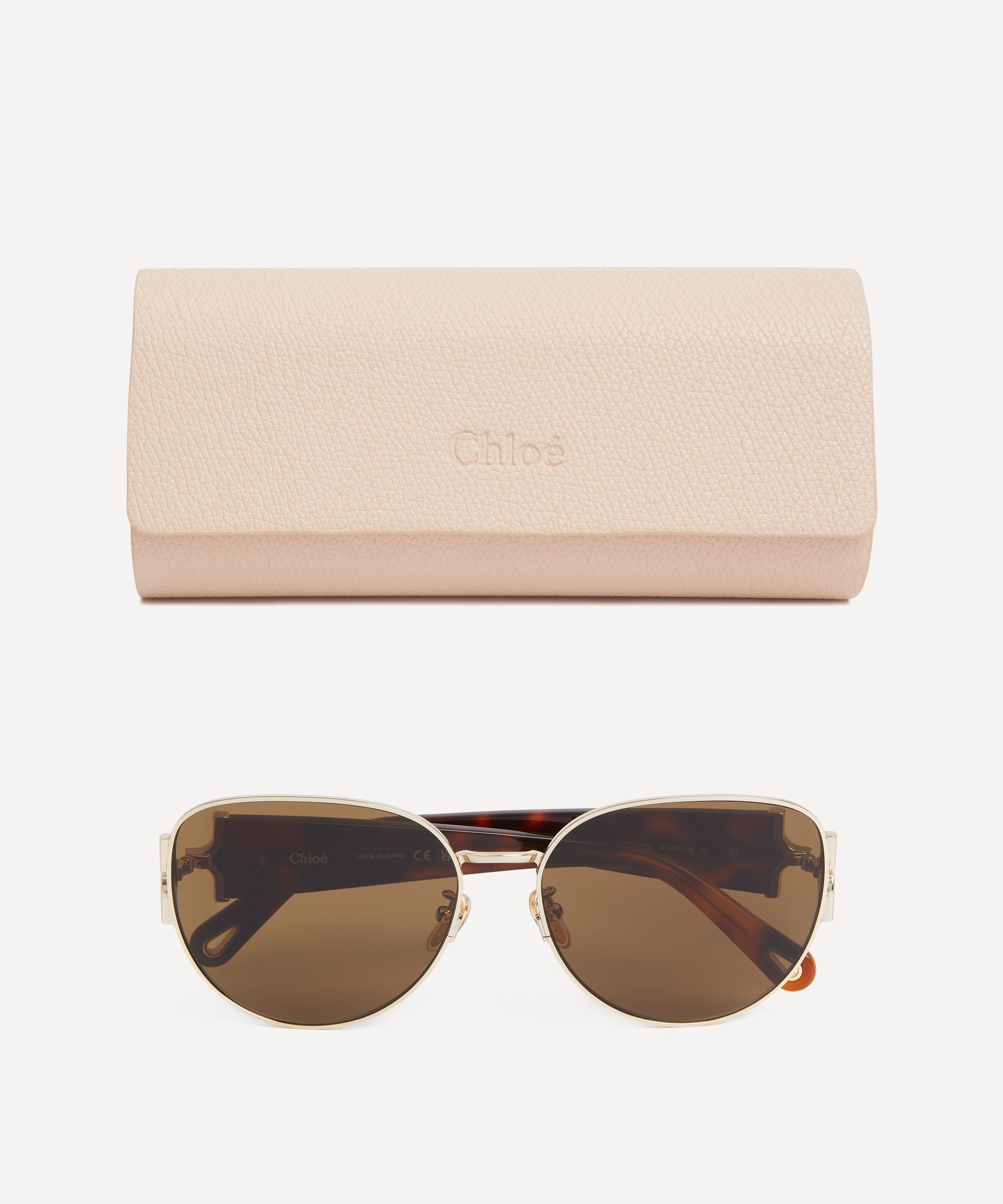 Chloé - Oval Metal Sunglasses image number 3