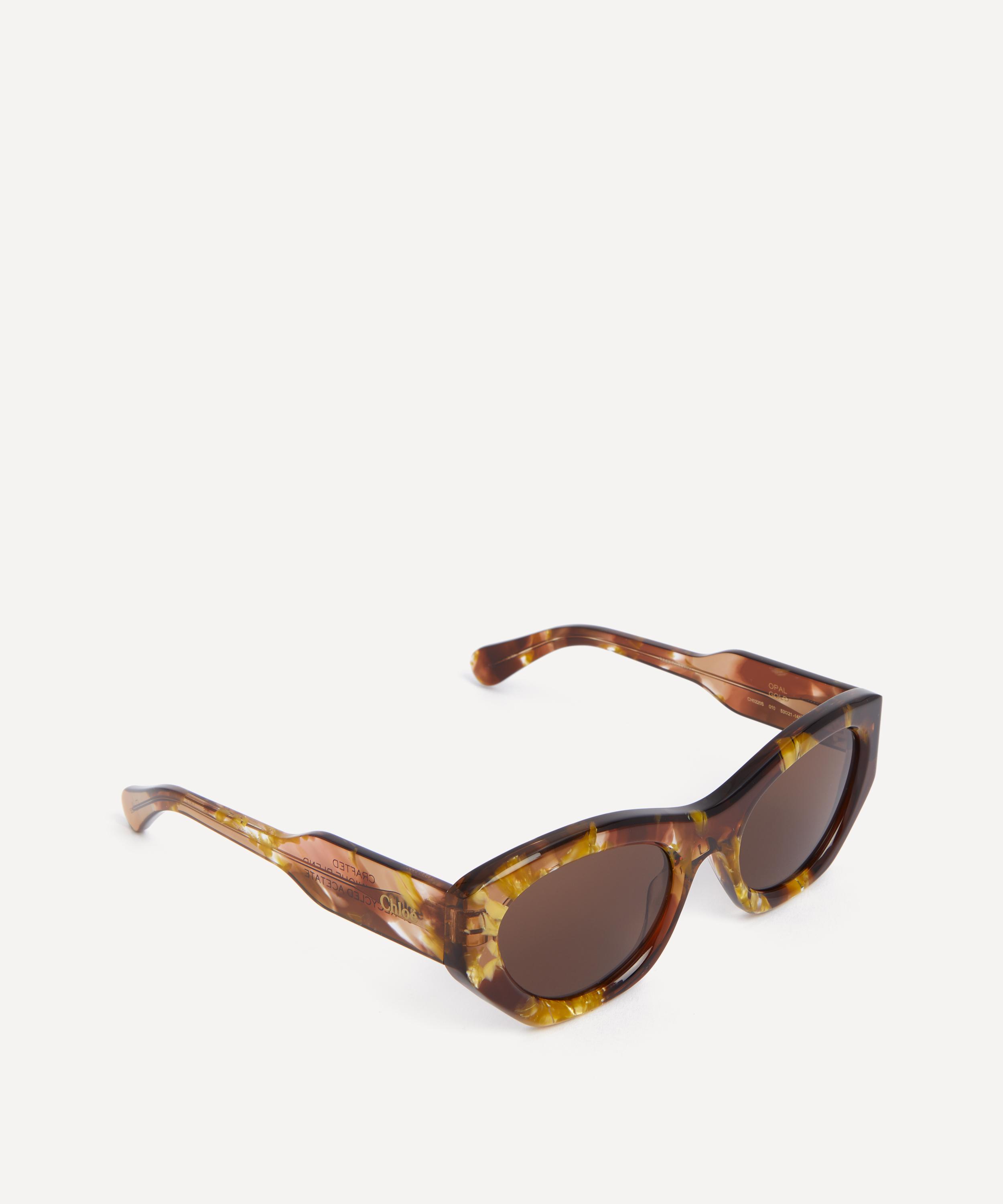 Chloé - Chunky Cat-Eye Havana Sunglasses image number 1