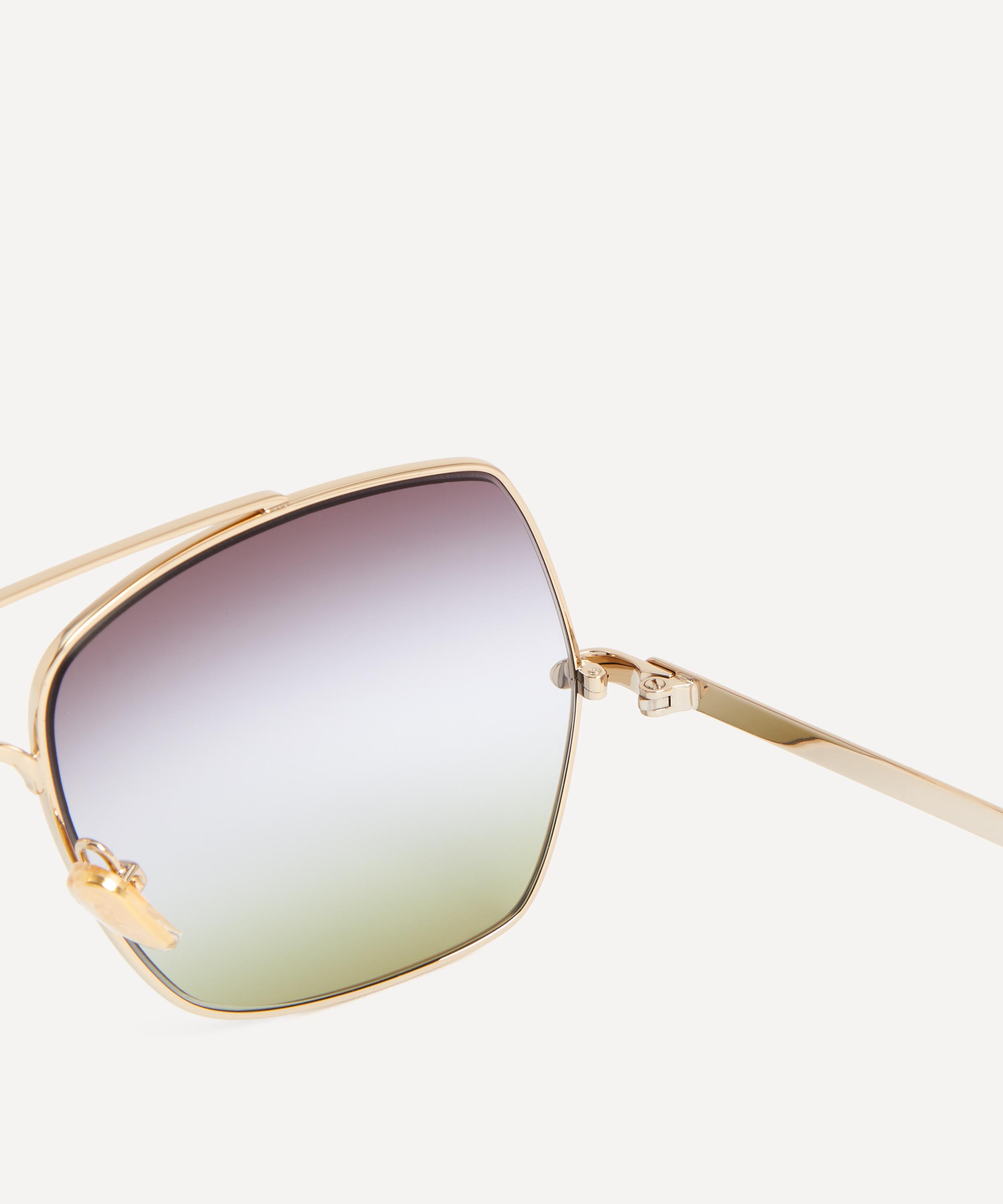 Chloé - Oversized Square Metal Sunglasses image number 2