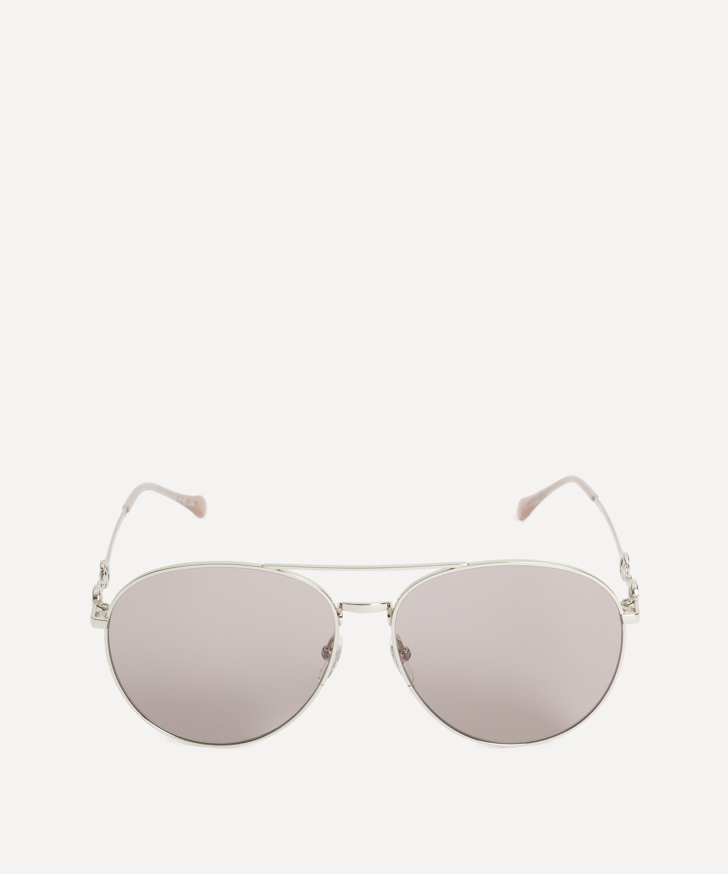 Gucci - Round Aviator Sunglasses image number 0