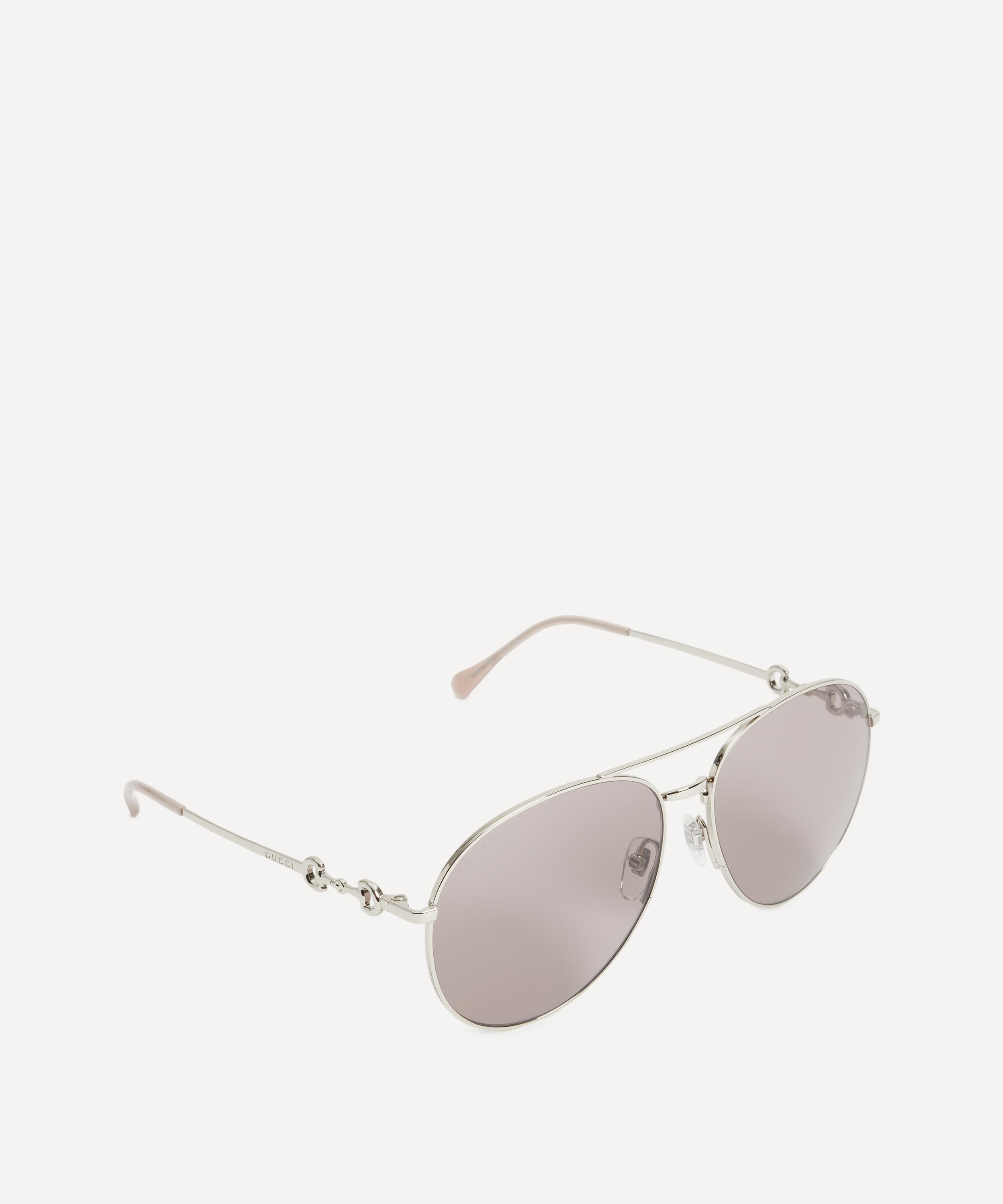 Gucci - Round Aviator Sunglasses image number 1