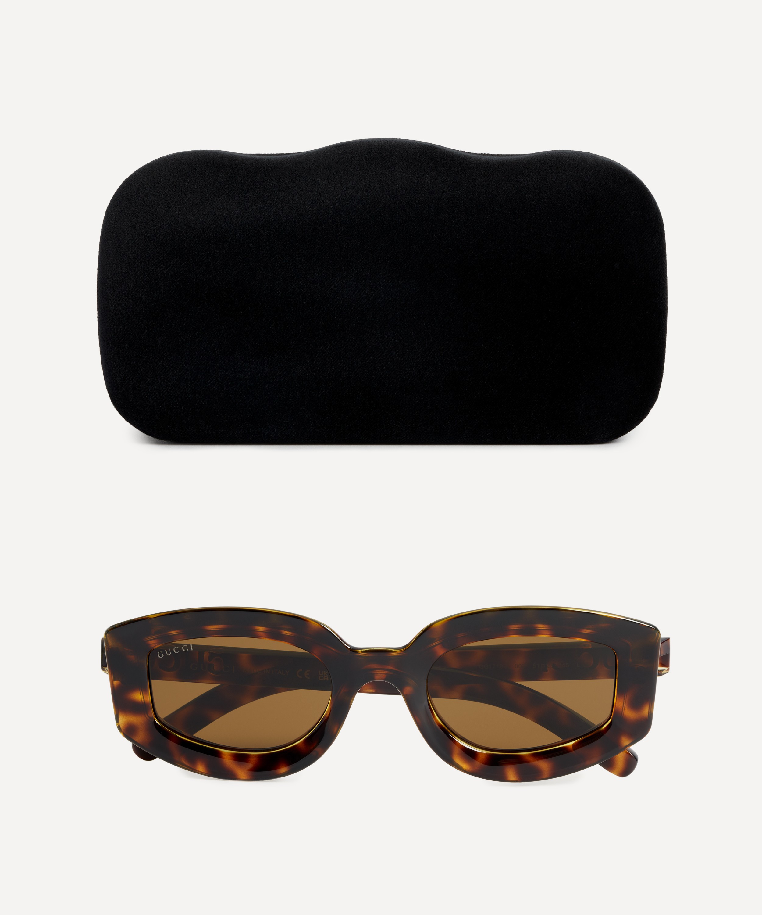 Gucci - Square Havana Sunglasses image number 3