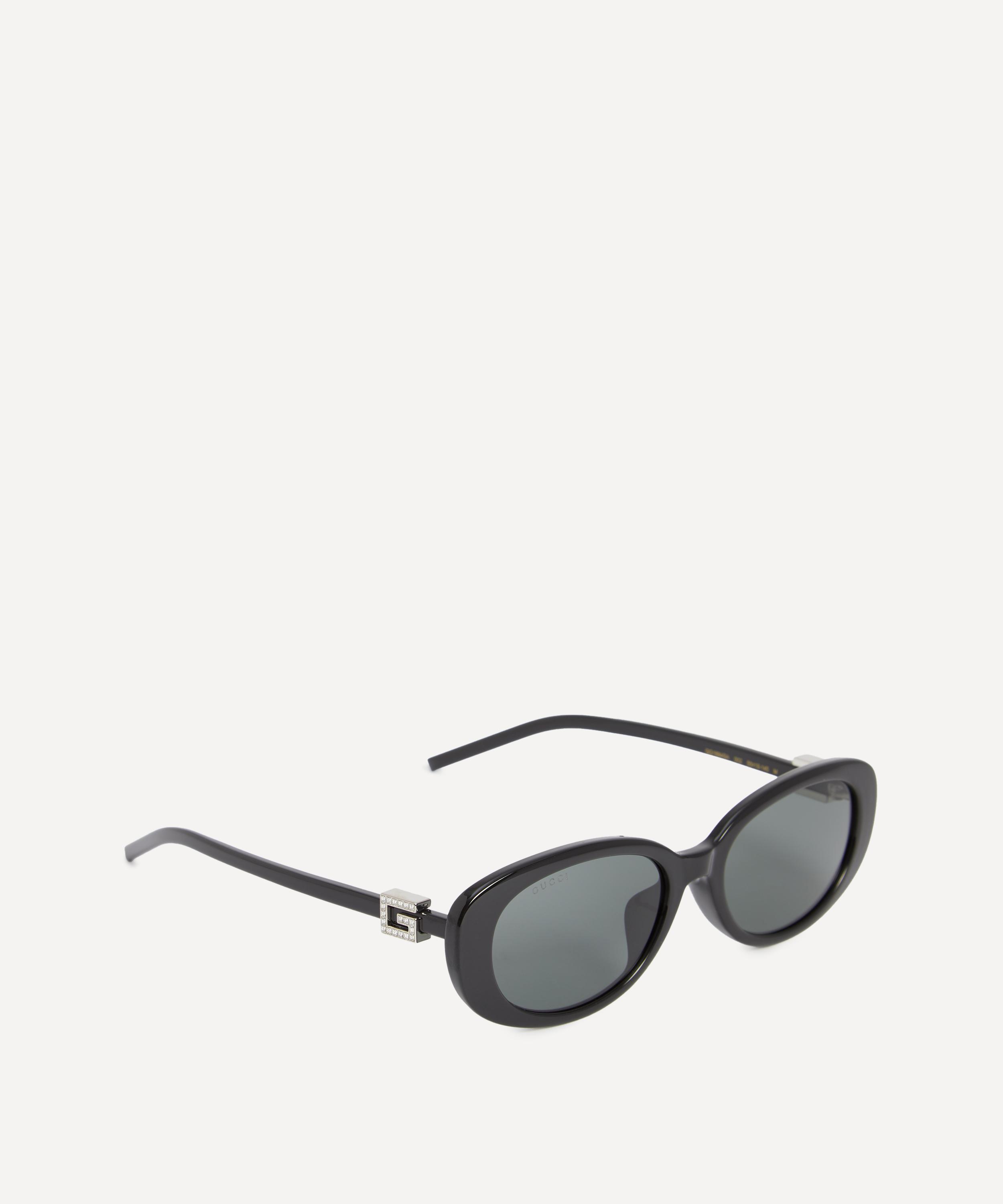 Gucci - Oval Embellished G Logo Sunglasses image number 1