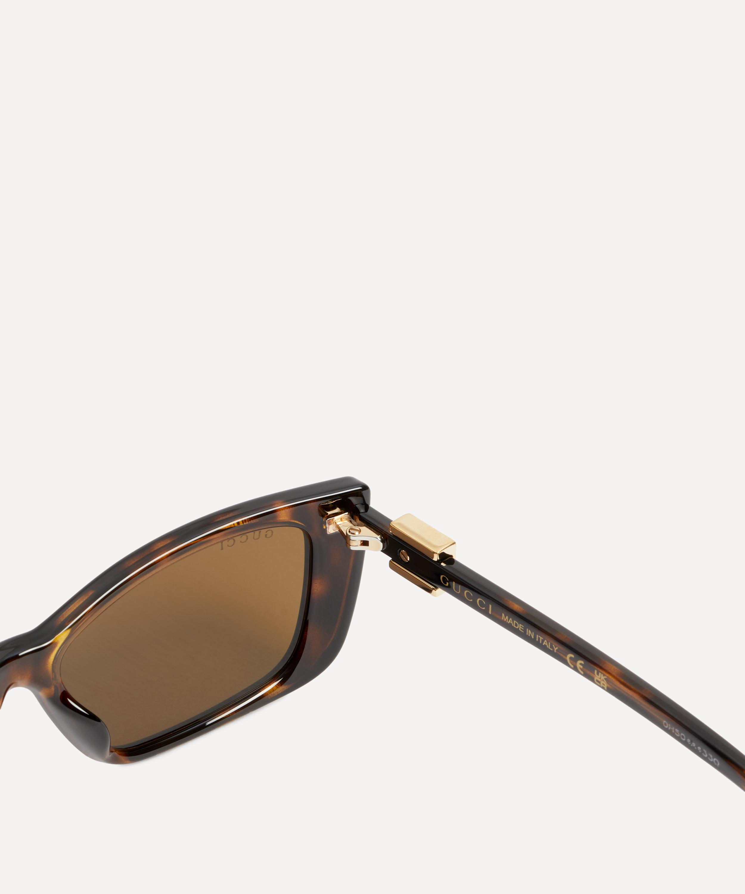 Gucci - Cat-Eye Dark Tortoiseshell G Logo Sunglasses image number 2