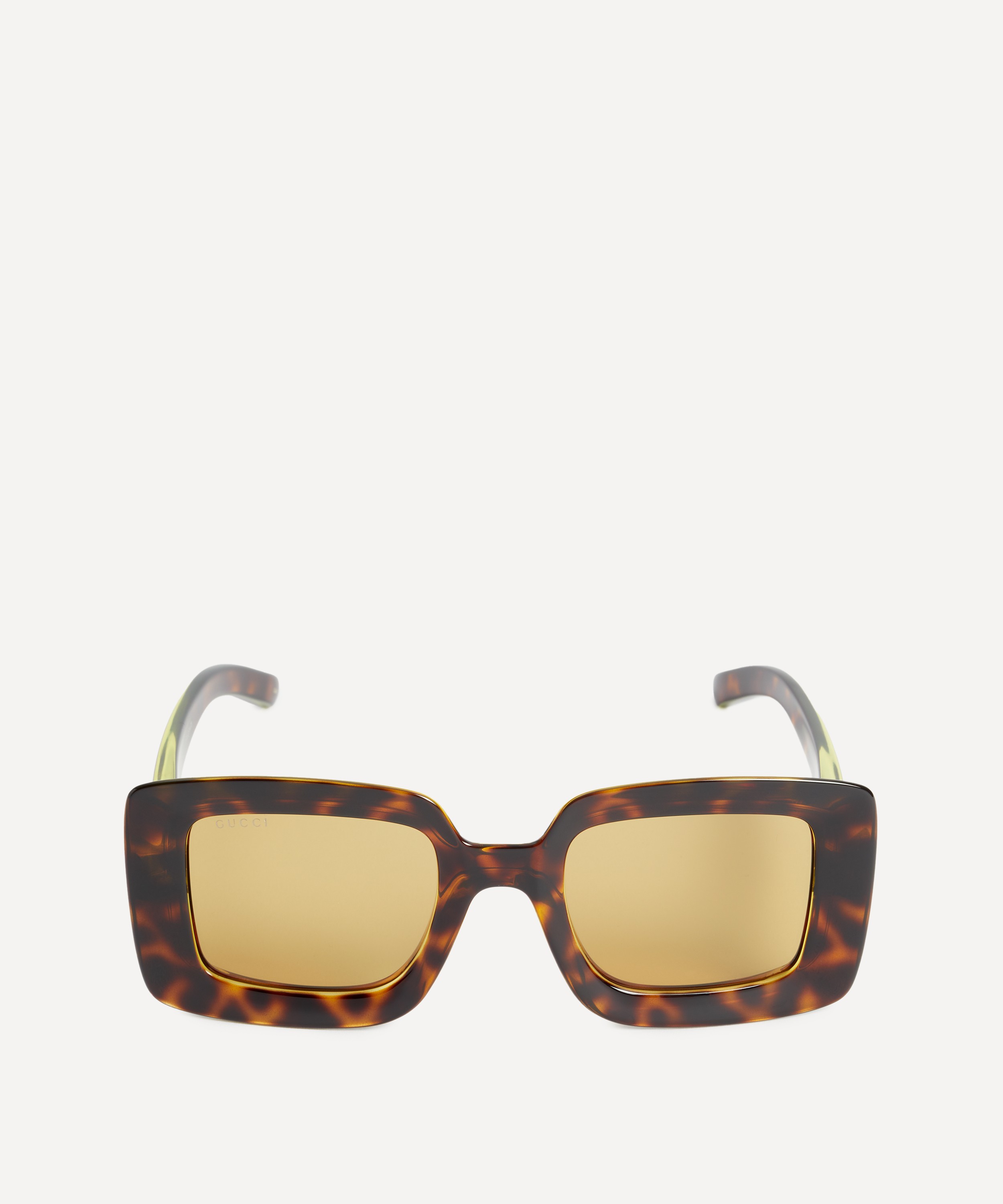 Gucci - Oversized Square Havana Sunglasses image number 0