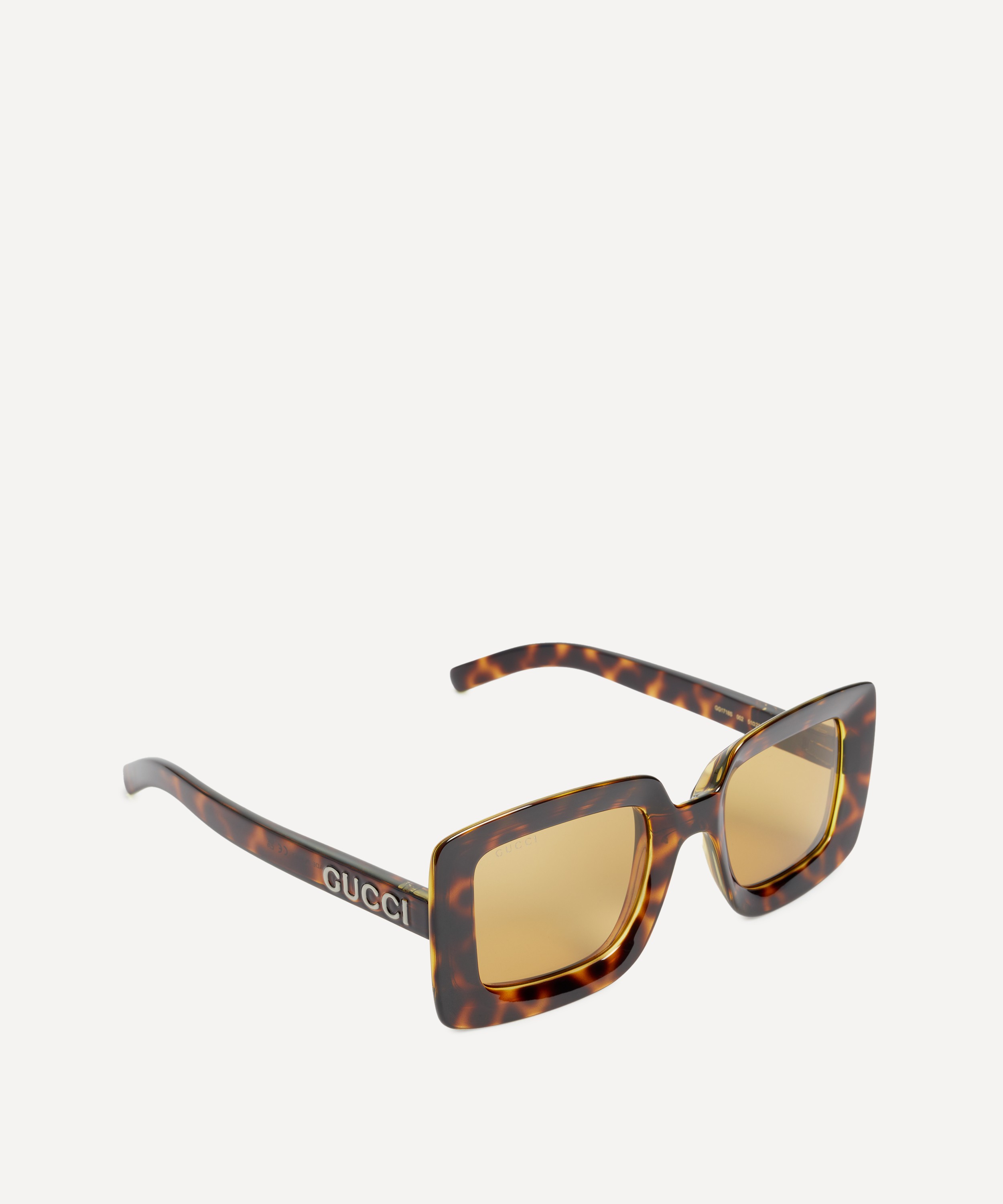 Gucci - Oversized Square Havana Sunglasses image number 1