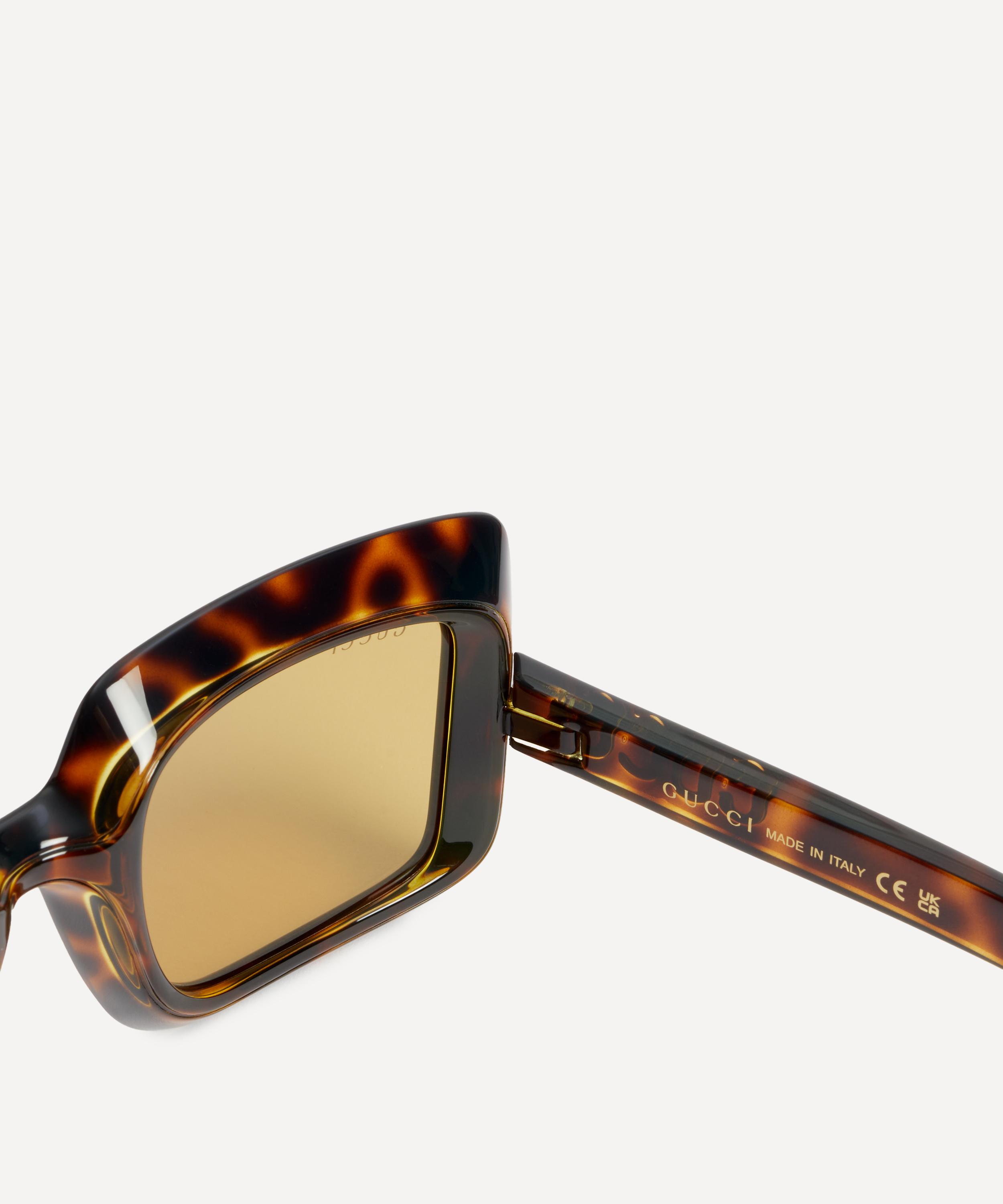 Gucci - Oversized Square Havana Sunglasses image number 2