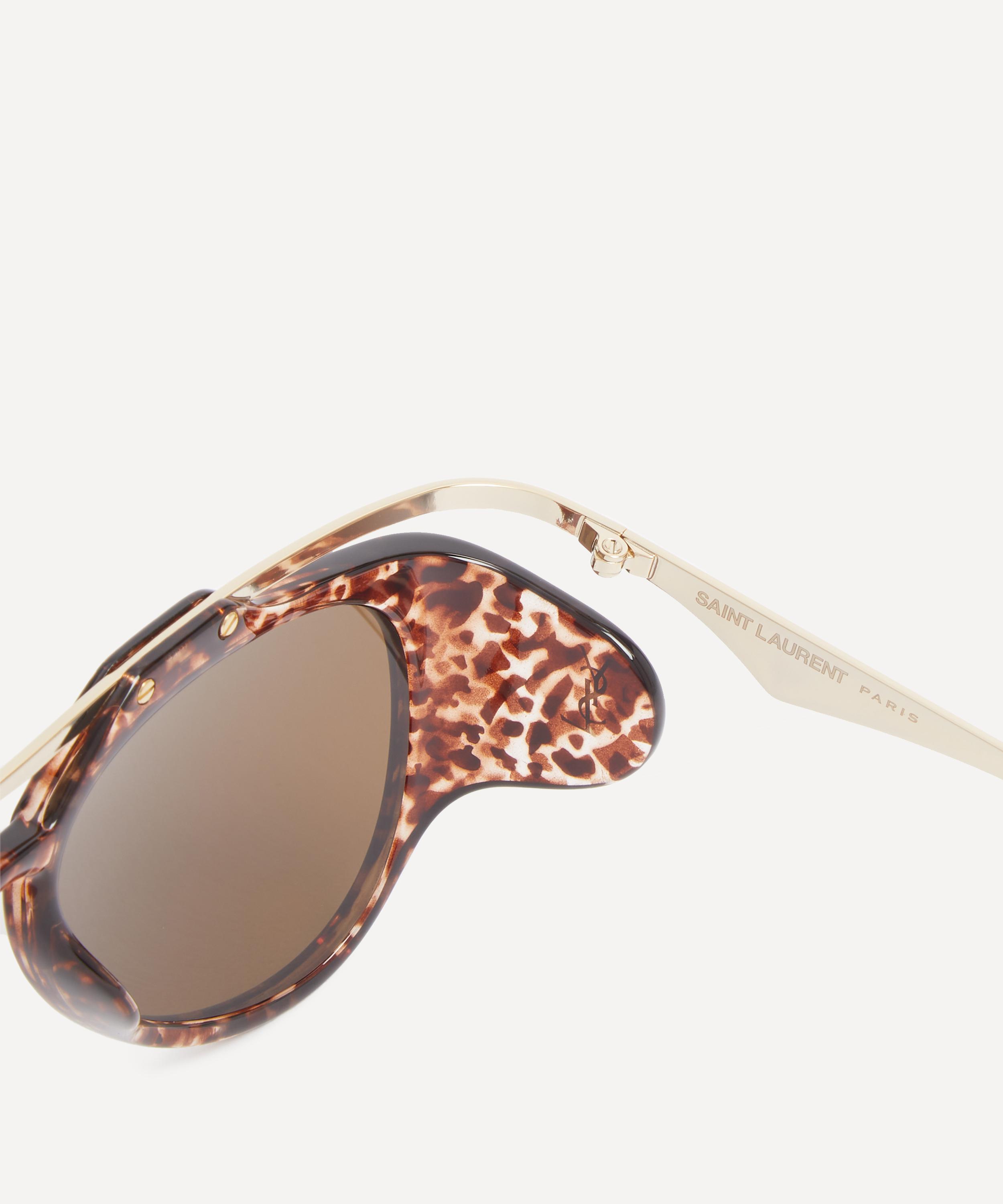 Saint Laurent - Amelia Floating Injection Havana Frame Sunglasses image number 2