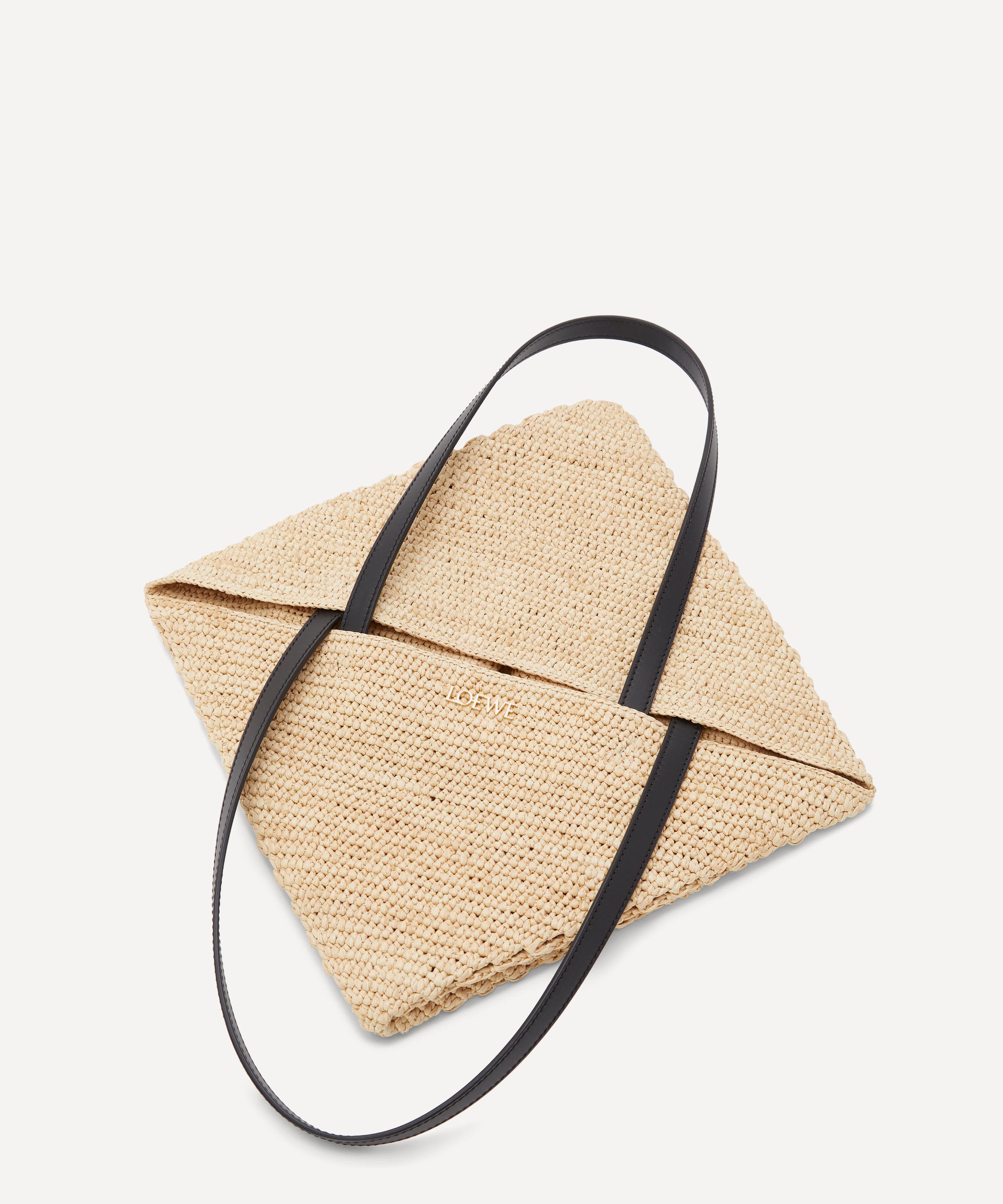 Loewe - Raffia Puzzle Fold Tote Bag image number 3