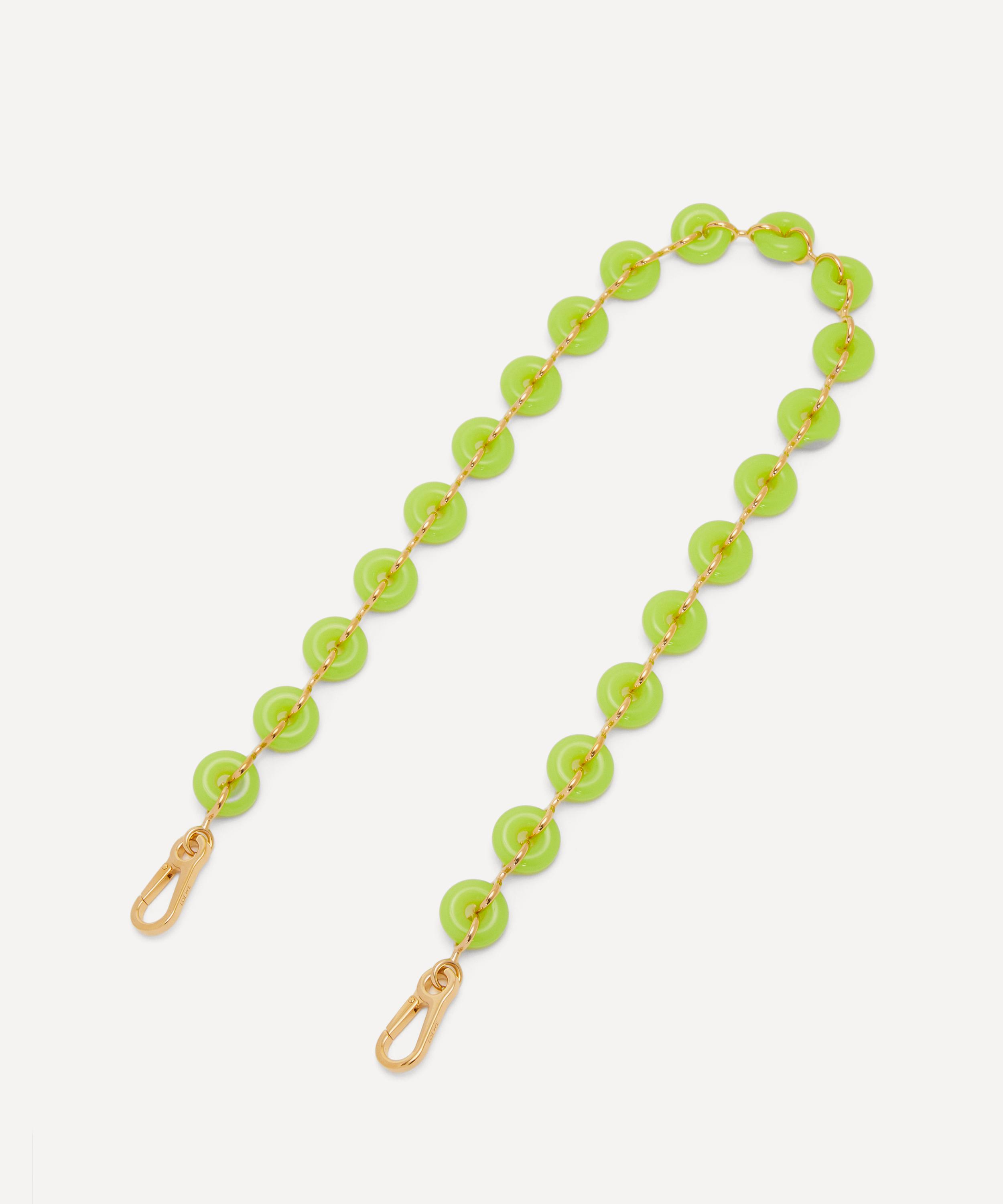 Loewe - Acid Green Donut Chain Bag Strap image number 0
