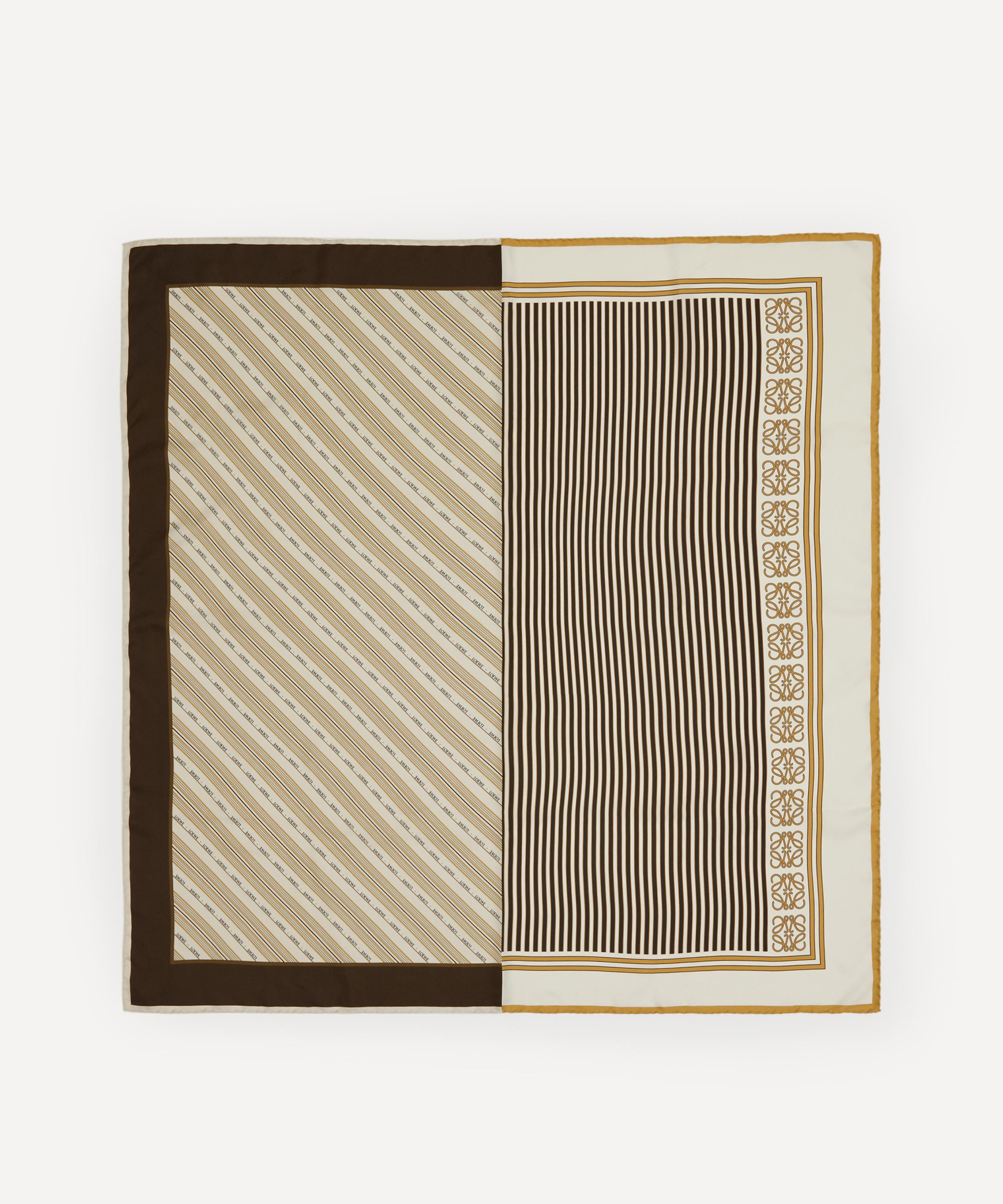 Loewe - Stripe Silk Twill Scarf image number 0