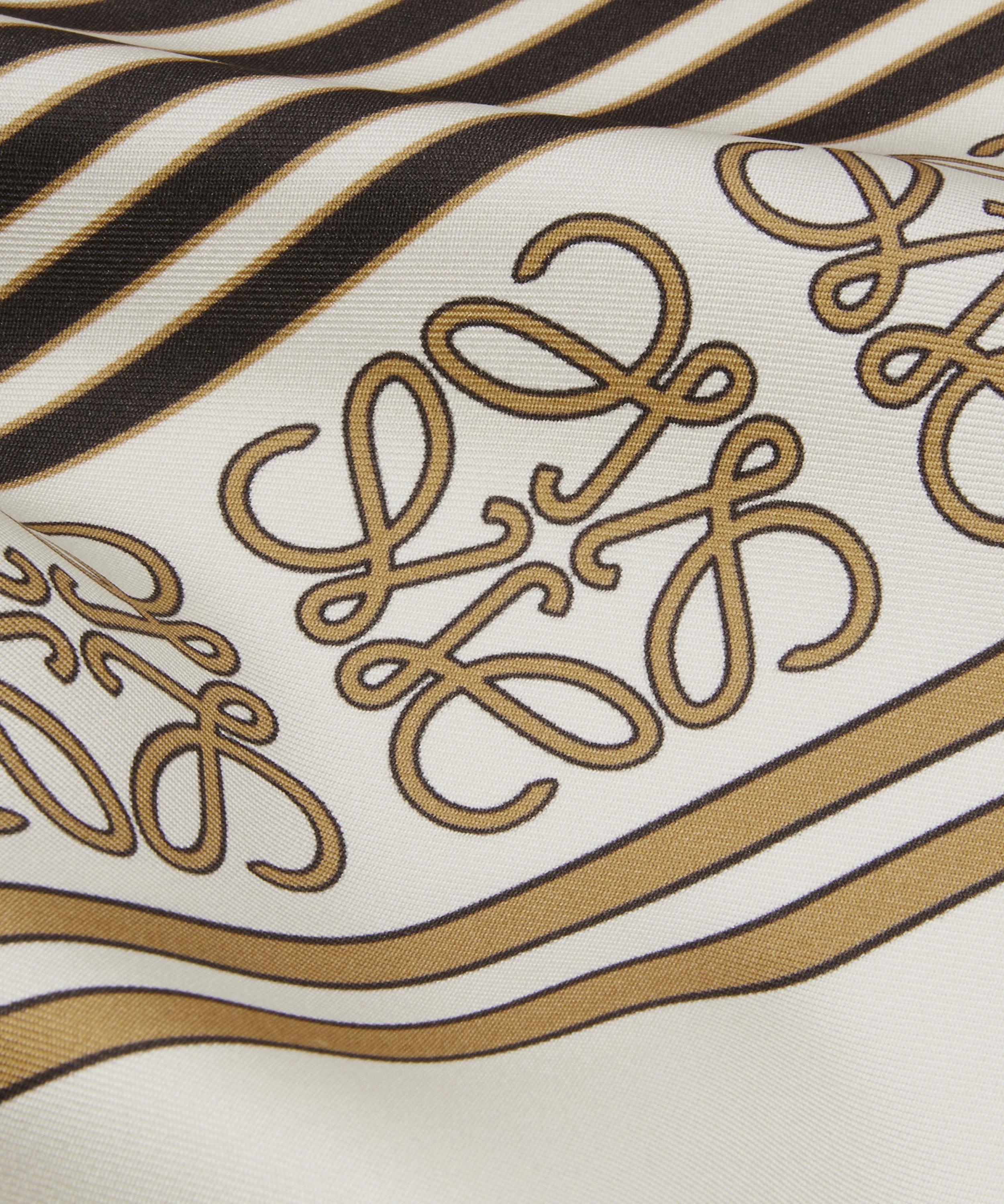 Loewe - Stripe Silk Twill Scarf image number 1