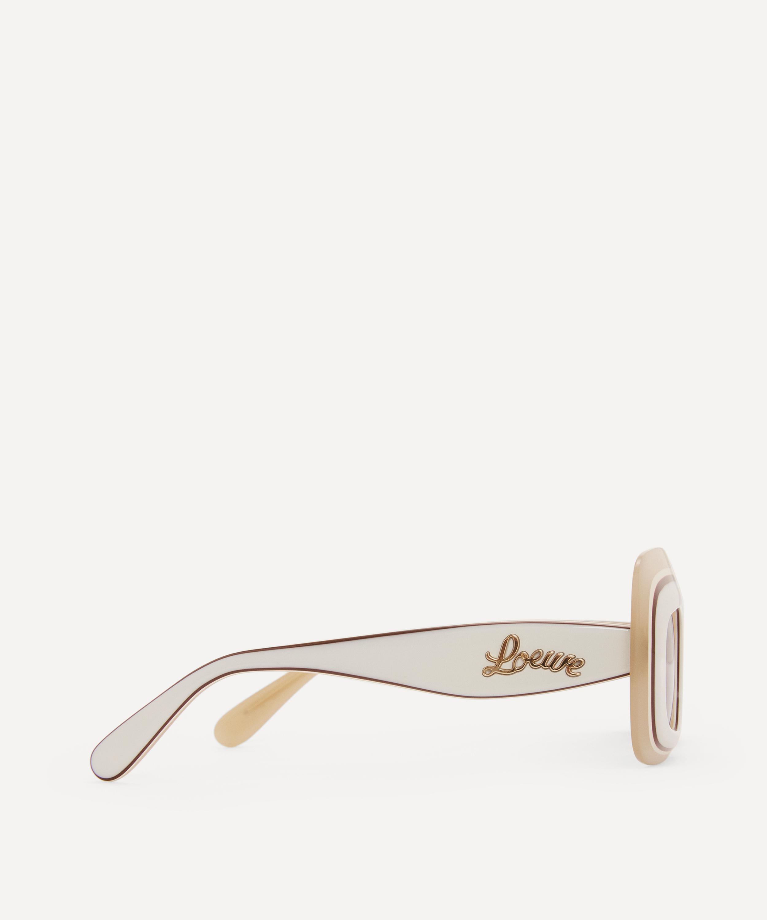 Loewe Dark Havana Rectangle LW40028I 52E Sunglasses