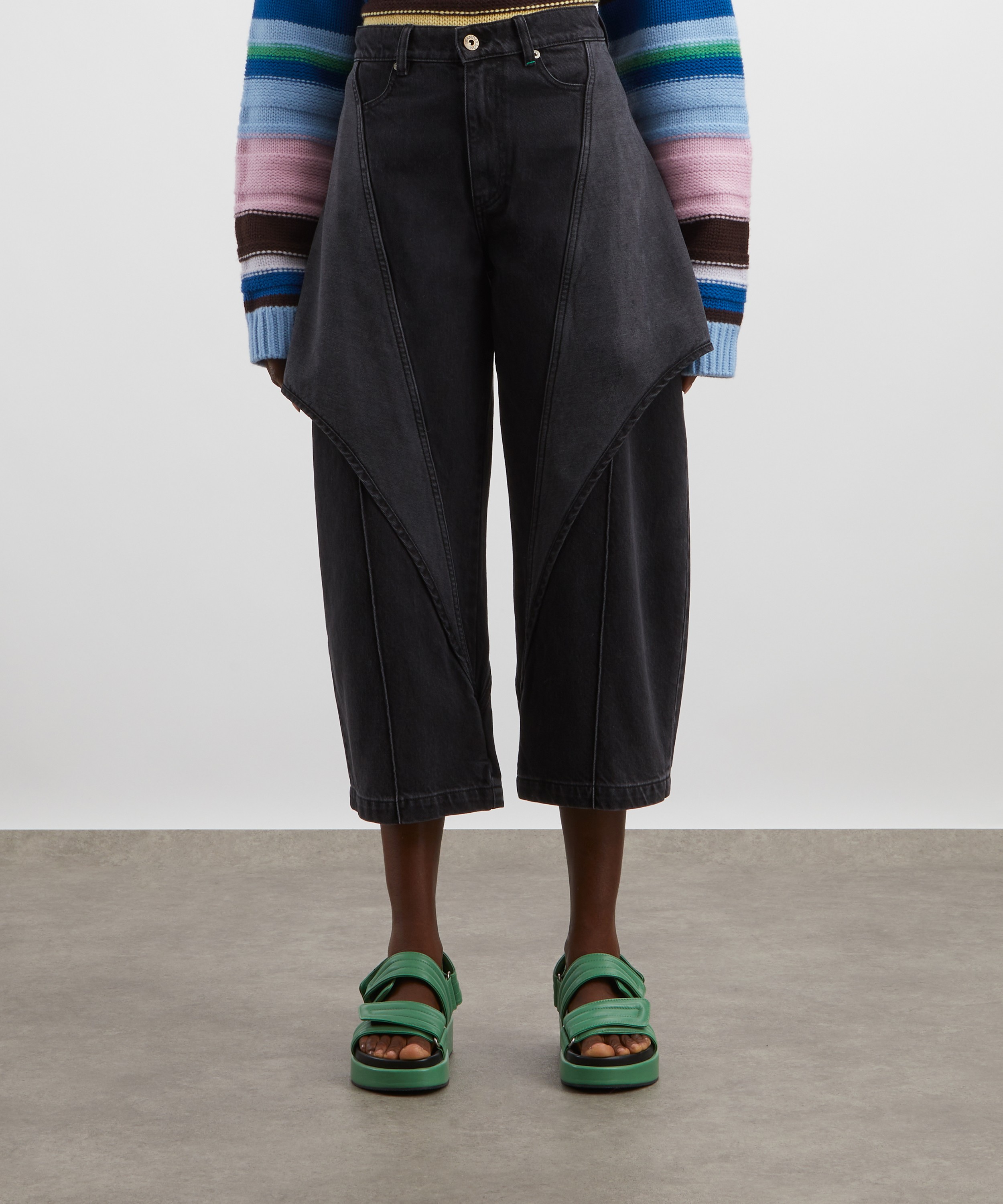 JW Anderson - Cropped Sculptural Jeans image number 2