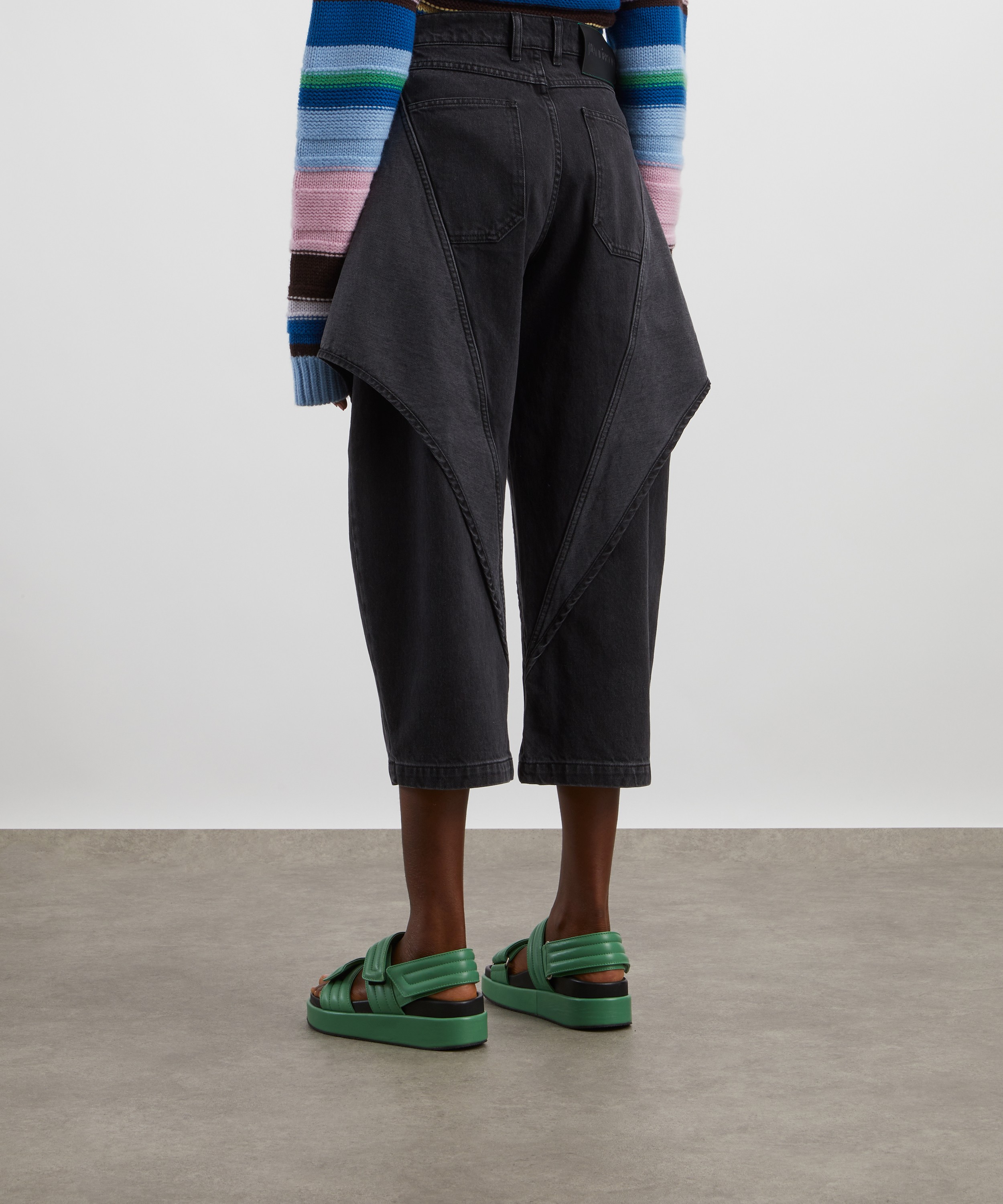 JW Anderson - Cropped Sculptural Jeans image number 3